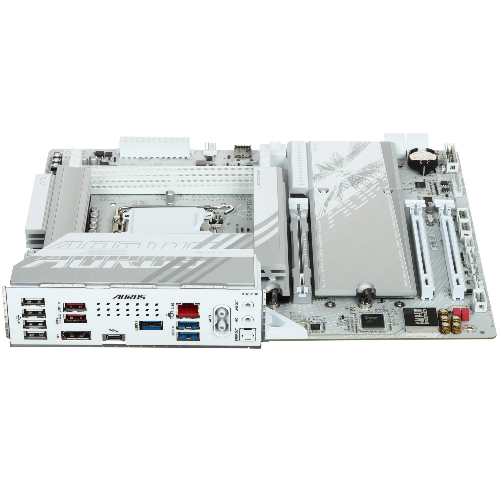 Материнская плата GIGABYTE Z890 AORUS ELITE WIFI7 ICE, LGA1851, Intel Z890, 4xDDR5, 4xSATA, 4xM.2, 1xPCIe 5.0 x16, DisplayPort, USB Type-C, 1x2.5Gb LAN, Thunderbolt, 2x3.5 мм, 7.1, ATX, фото6