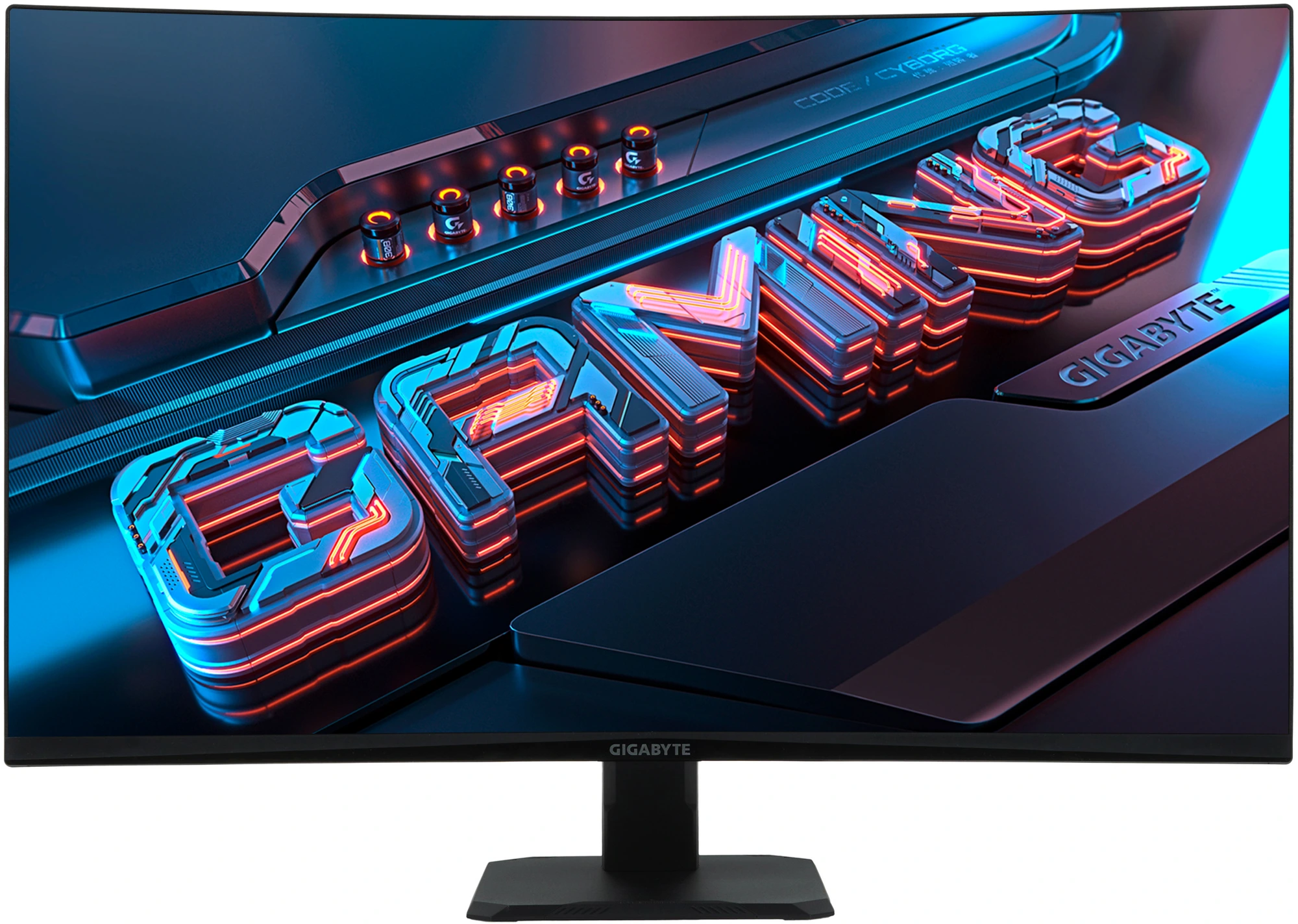 Монитор 31.5" Gigabyte GS32QCA VA 2560x1440, 180 Гц, 1 мс, 16:9, 250 кд/м², 2xHDMI, DisplayPort, HDR Ready, Flicker Free, виртуальный прицел, таймер, изогнутый экран 1500R, черный