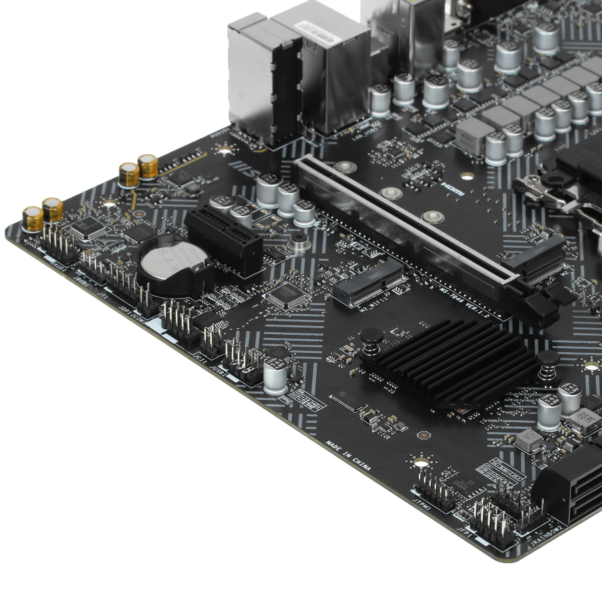 Материнская плата MSI PRO H610M-G DDR4, LGA1700, Intel H610, 2xDDR4, 4xSATA, 1xM.2, 1xPCIe 4.0 x16, 1xPCIe x1, DisplayPort, HDMI, D-Sub, 1x1Gb LAN, 3x3.5 мм, 7.1, microATX, фото4