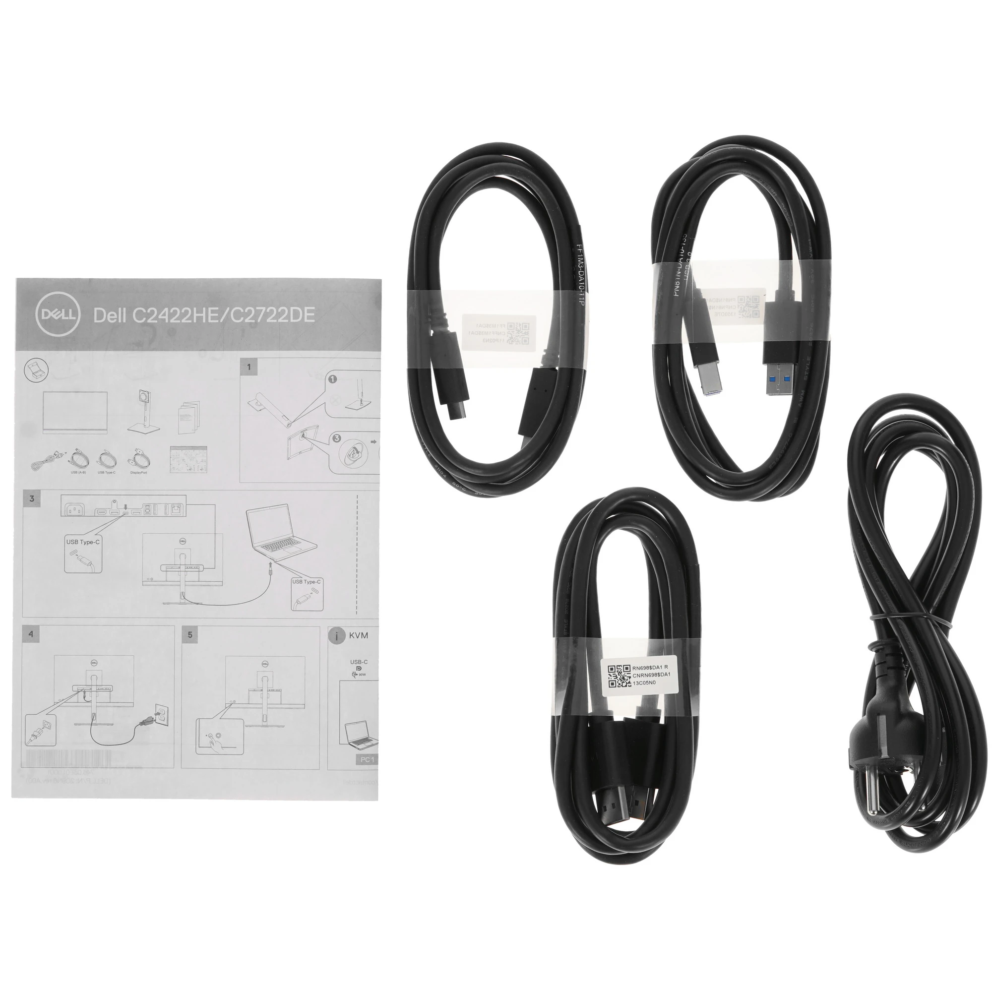 Монитор 27' Dell C2722DE IPS 2560x1440, 60 Гц, 5 мс, 16:9, 350 кд/м², HDMI 2.0, DP 1.2, USB-C, 3.5 Jack, USB Hub (4x USB), динамики (2x5 Вт), веб-камера, HDR10, черный, фото10