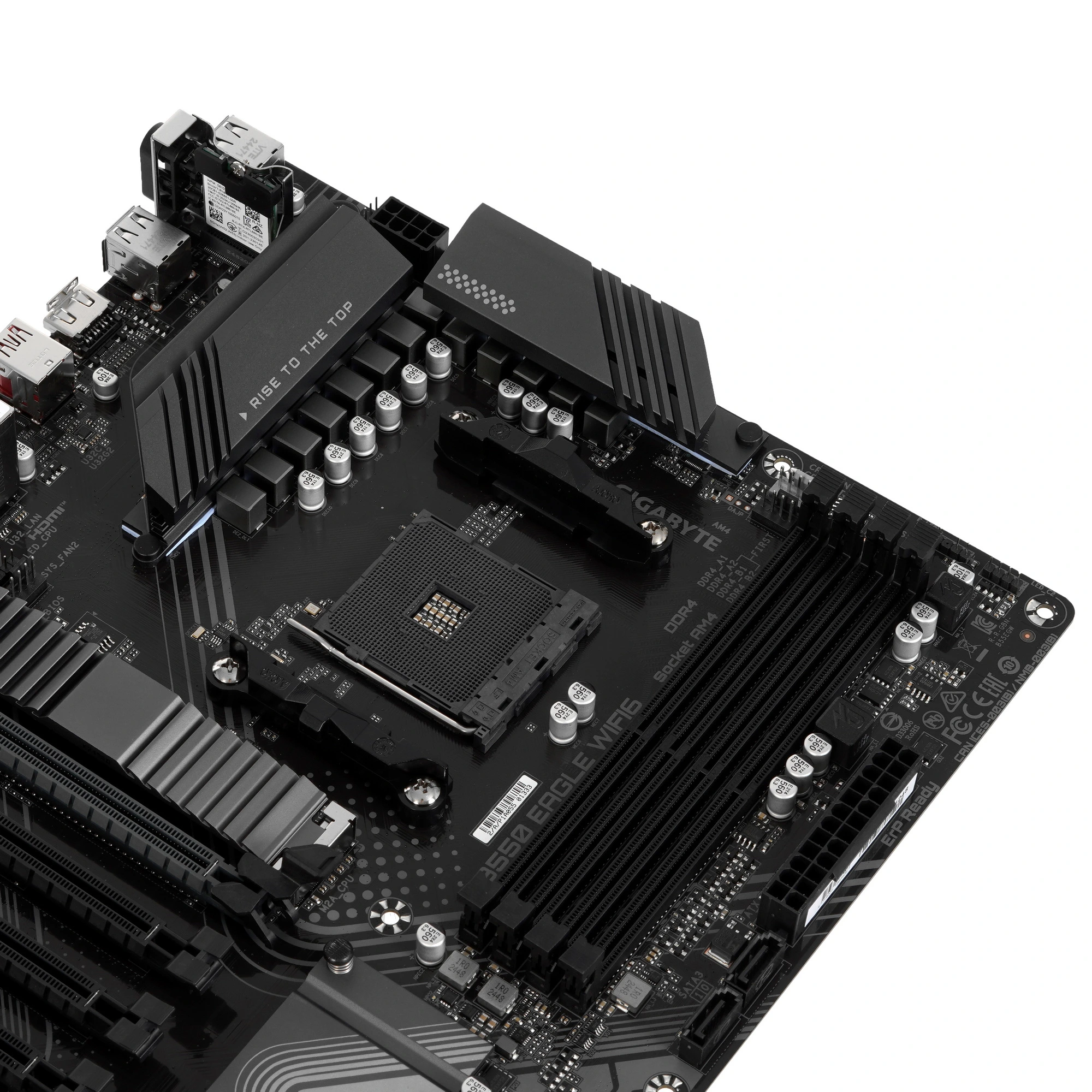 Материнская плата Gigabyte B550 EAGLE WIFI6, AM4, AMD B550, 4xDDR4, 4xSATA, 2xM.2, 3xPCIe x16, HDMI, 1xGb LAN, USB Type-C, 3x3.5 мм, 7.1, ATX, фото5