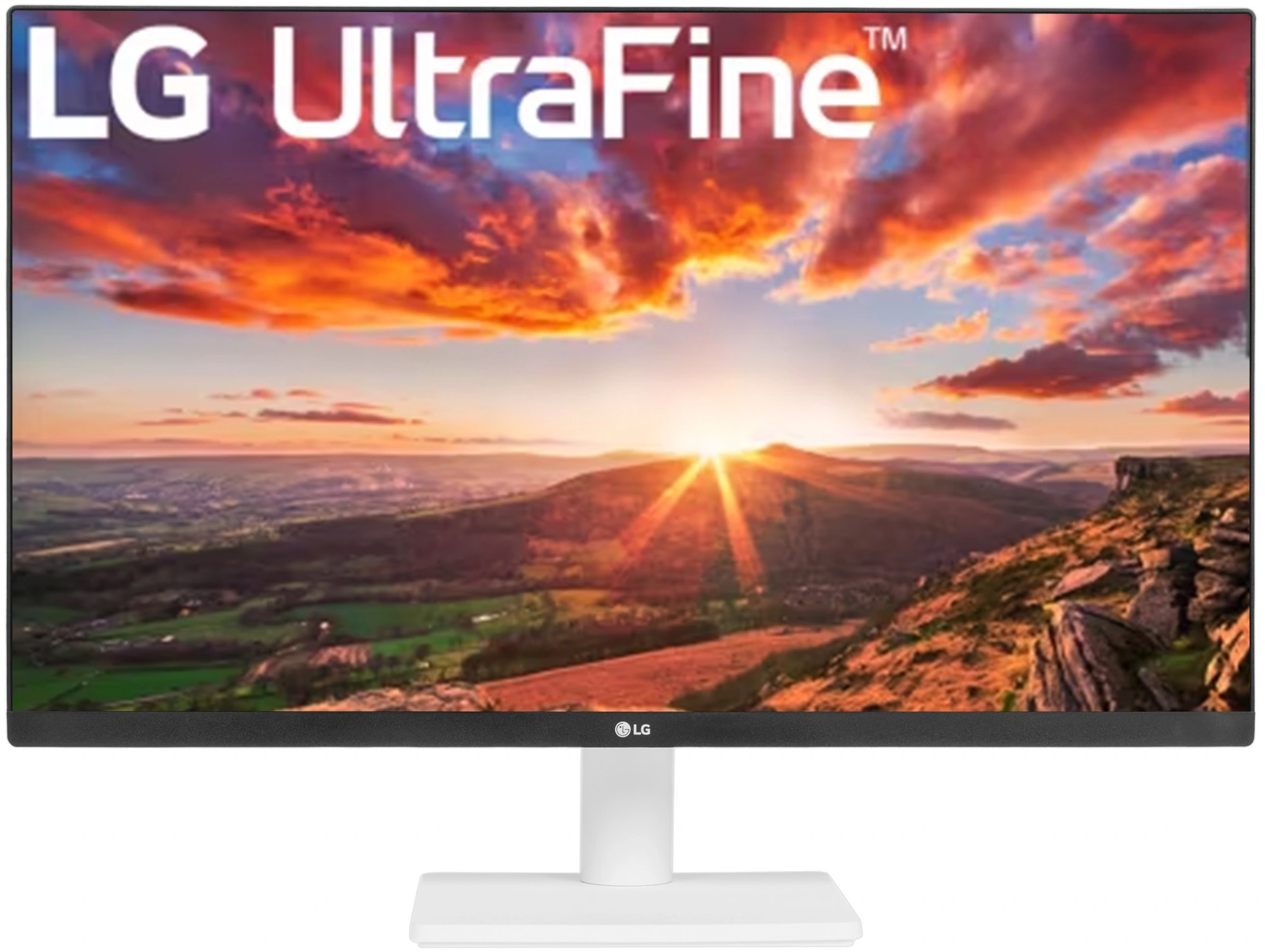 Монитор 27" LG UltraFine 27US500-W IPS 3840x2160 (4K UHD), 60 Гц, 5 мс, 16:9, HDR10, 300 кд/м², HDMI (x2), DisplayPort, Flicker Free, Low Blue Light, трехсторонний безрамочный дизайн, белый