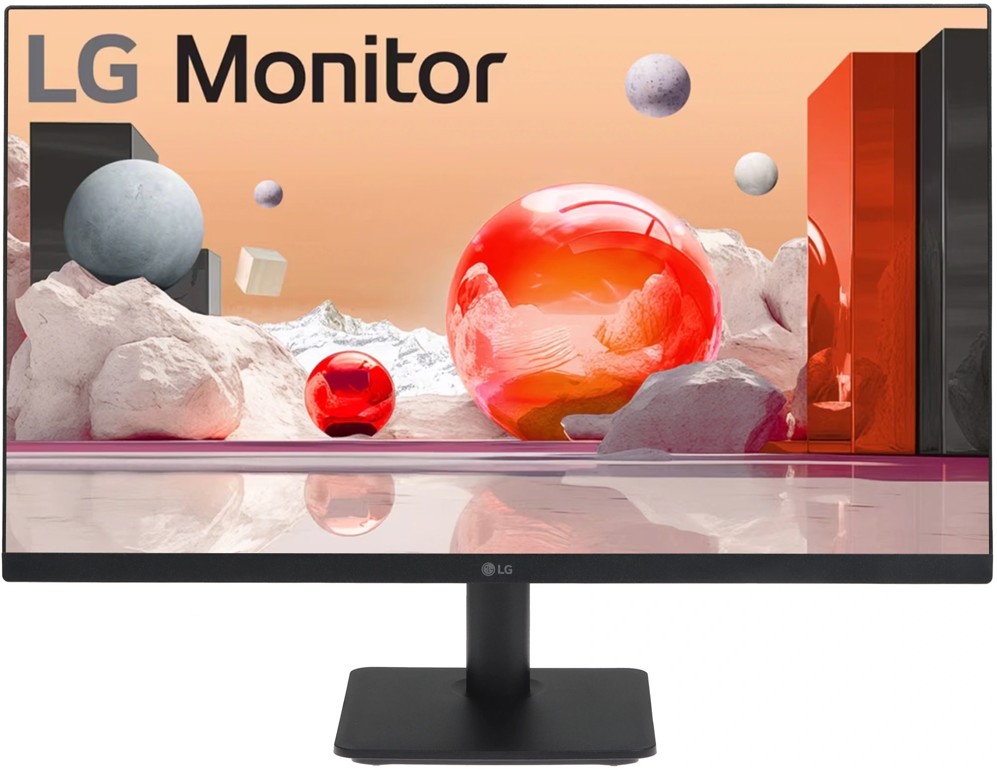 Монитор 24.5" LG 25MS500-B IPS 1920x1080, 100 Гц, 5 мс, 16:9, 250 кд/м², HDMI (x2), Flicker Free, Low Blue Light, виртуальный прицел, стабилизатор черного цвета, трехсторонний безрамочный дизайн, черный