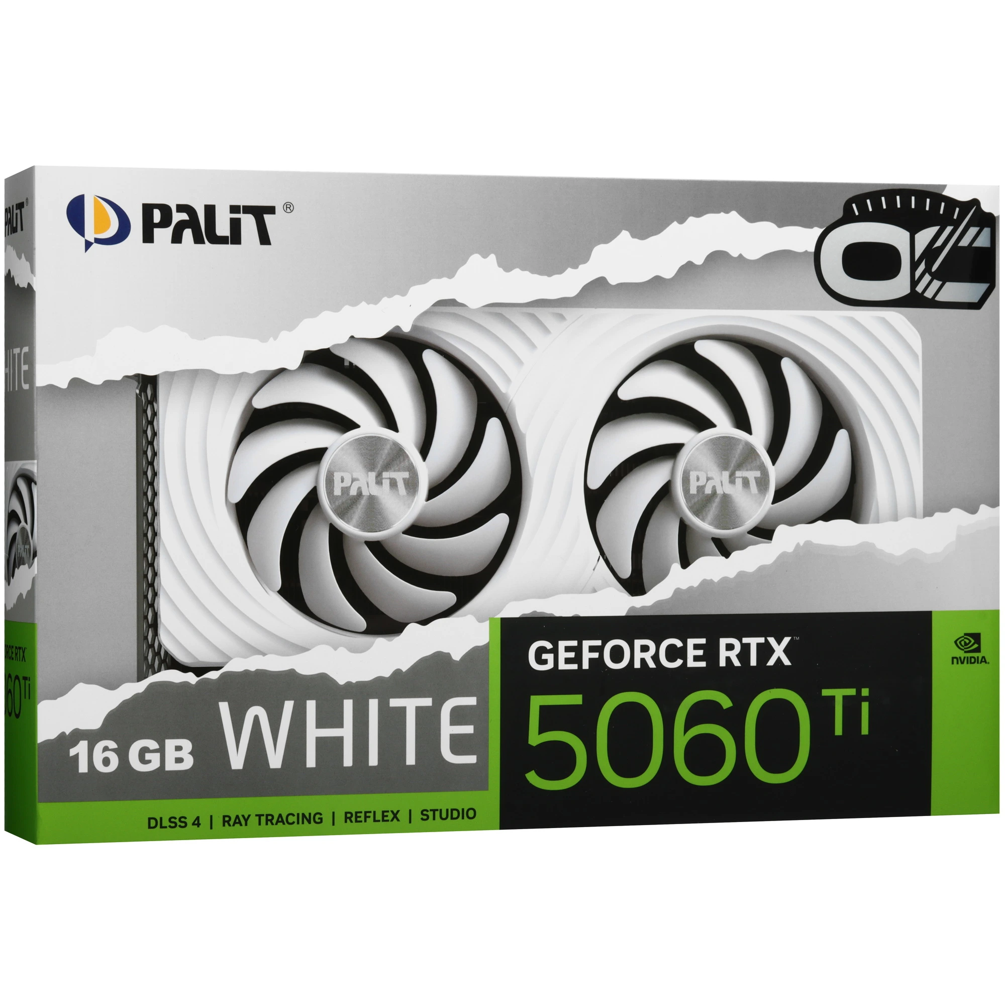 Видеокарта Palit GeForce RTX 5060 Ti WHITE OC, 16 GB GDDR7, 128 bit, 3xDisplayPort, HDMI, GPU 2407 MHz, фото14