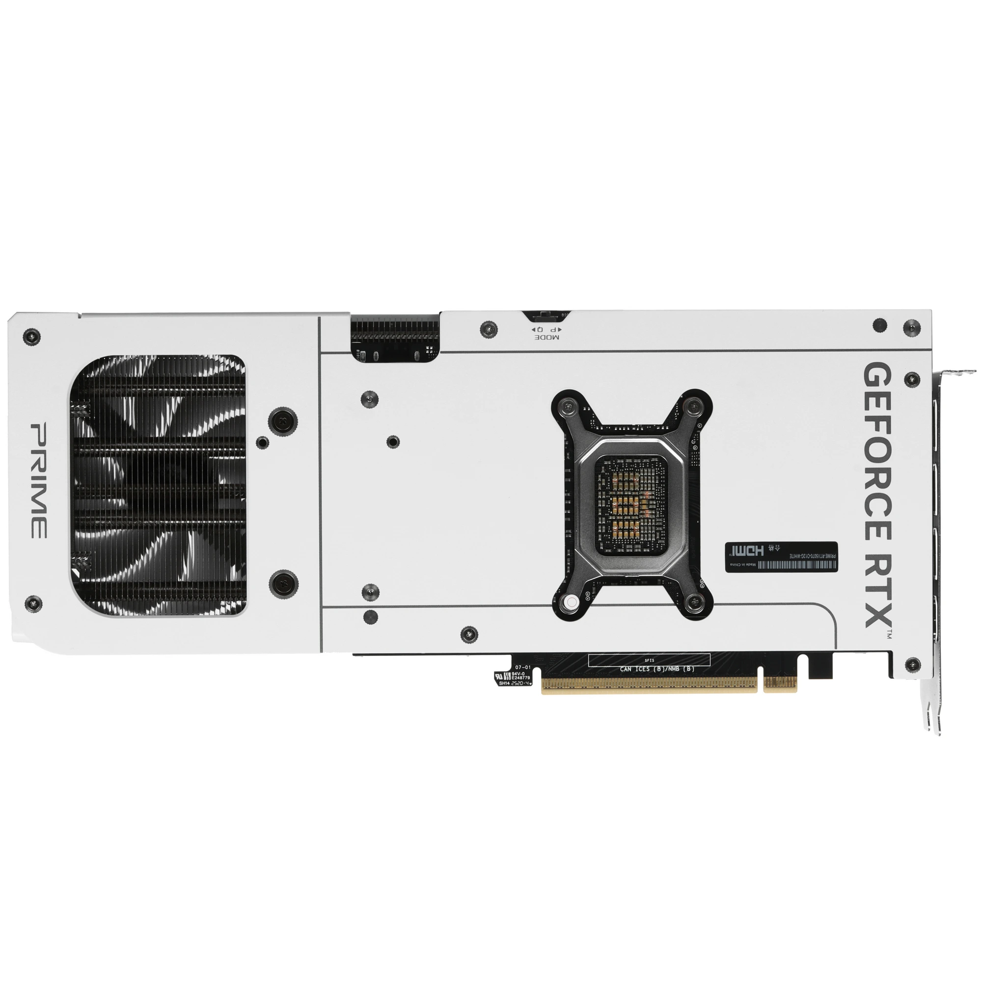 Видеокарта ASUS GeForce RTX 5070 PRIME White OC Edition, 12 GB GDDR7, 192 bit, 3xDisplayPort, HDMI, GPU 2325 MHz, фото3