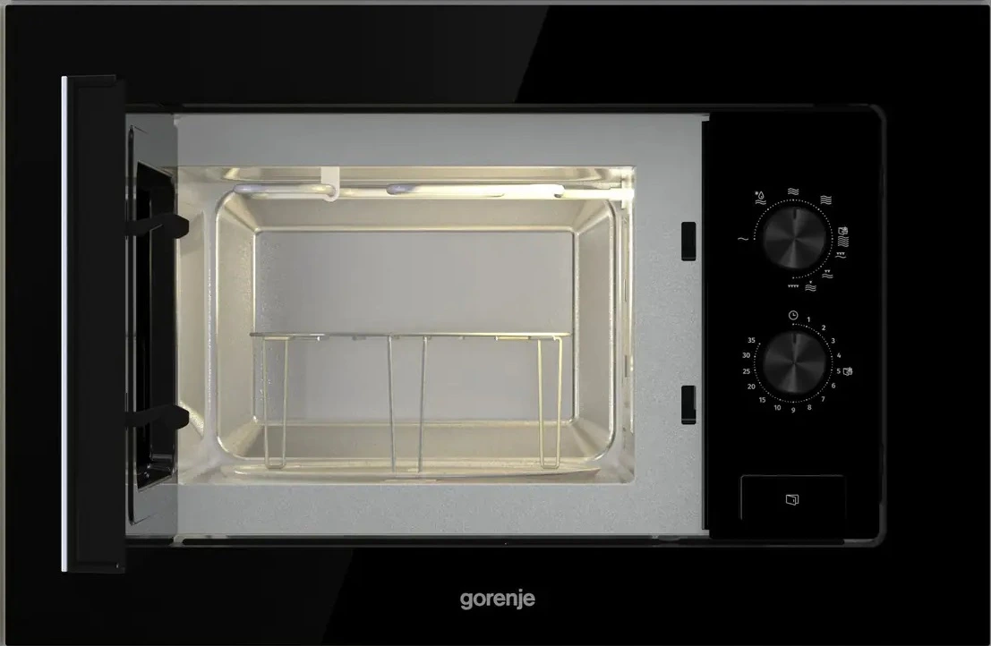 Встраиваемая микроволновая печь Gorenje BM201EG1BG черный, 20 л, 800 Вт, переключатели - поворотный механизм, фото5