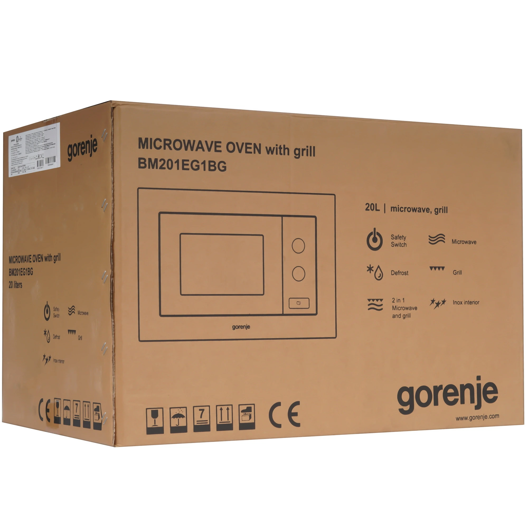Встраиваемая микроволновая печь Gorenje BM201EG1BG черный, 20 л, 800 Вт, переключатели - поворотный механизм, фото14