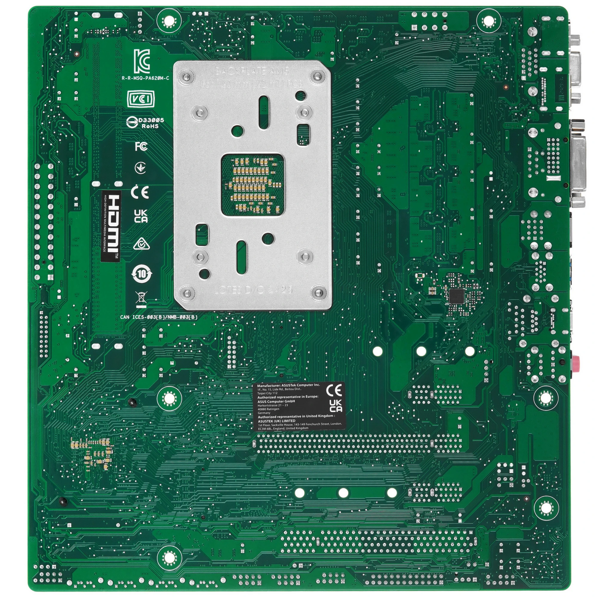 Материнская плата ASUS Pro A620M-C-CSM, AM5, AMD A620, 2xDDR5, 4xSATA, 2xM.2, 1xPCIe 4.0 x16, 2xPCIe x1, DisplayPort, HDMI, D-Sub, DVI, 1x 1Gb LAN, USB Type-C, 3x3.5 мм, 7.1, microATX, фото8