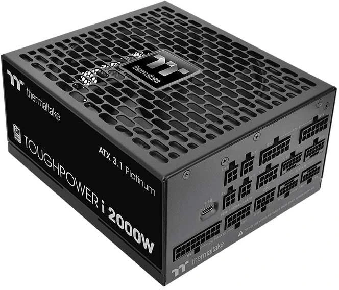 Блок питания Thermaltake Toughpower i2000W, 2000Вт, 80+ Platinum, 140мм, модульный, черный, вид 8