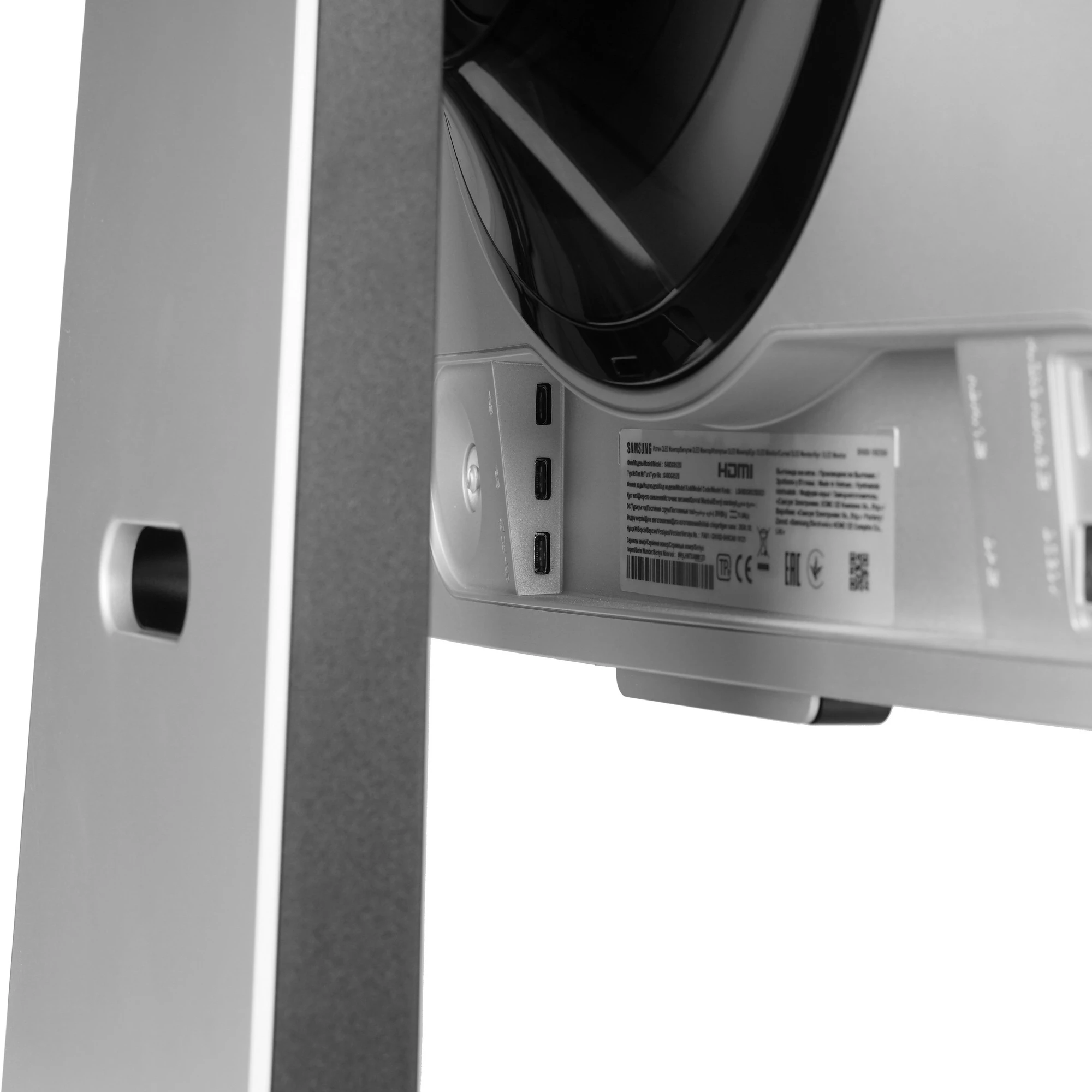 Монитор 49' Samsung Odyssey OLED G9 G95SD S49DG952SI OLED 5120x1440, 240 Гц, 0.03 мс, 32:9, 250 кд/м², DP 1.4, HDMI 2.1, micro HDMI 2.1, USB-C, USB Hub (3x USB 3.0), FreeSync, G-Sync, динамики (2x10 Вт), изогнутый экран (1800R), серебристый, фото8