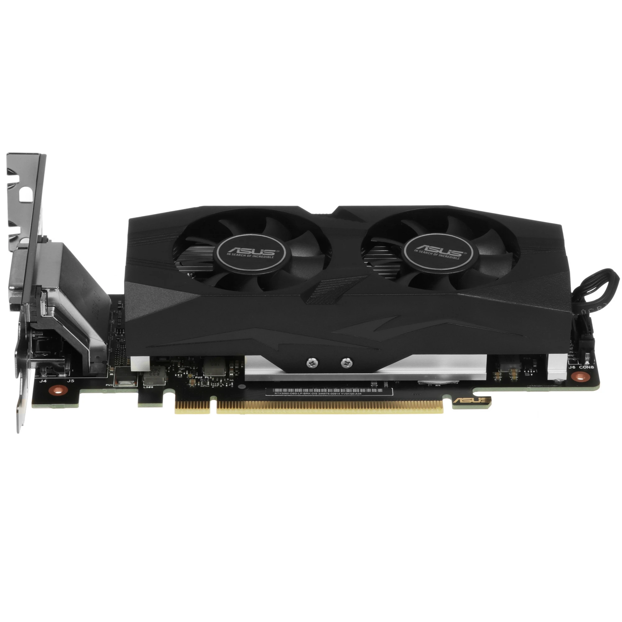 Видеокарта ASUS GeForce RTX 3050 LP BRK OC Edition, 6 GB GDDR6, 96 bit, DVI-D, DisplayPort, HDMI, GPU 1042 MHz, фото4