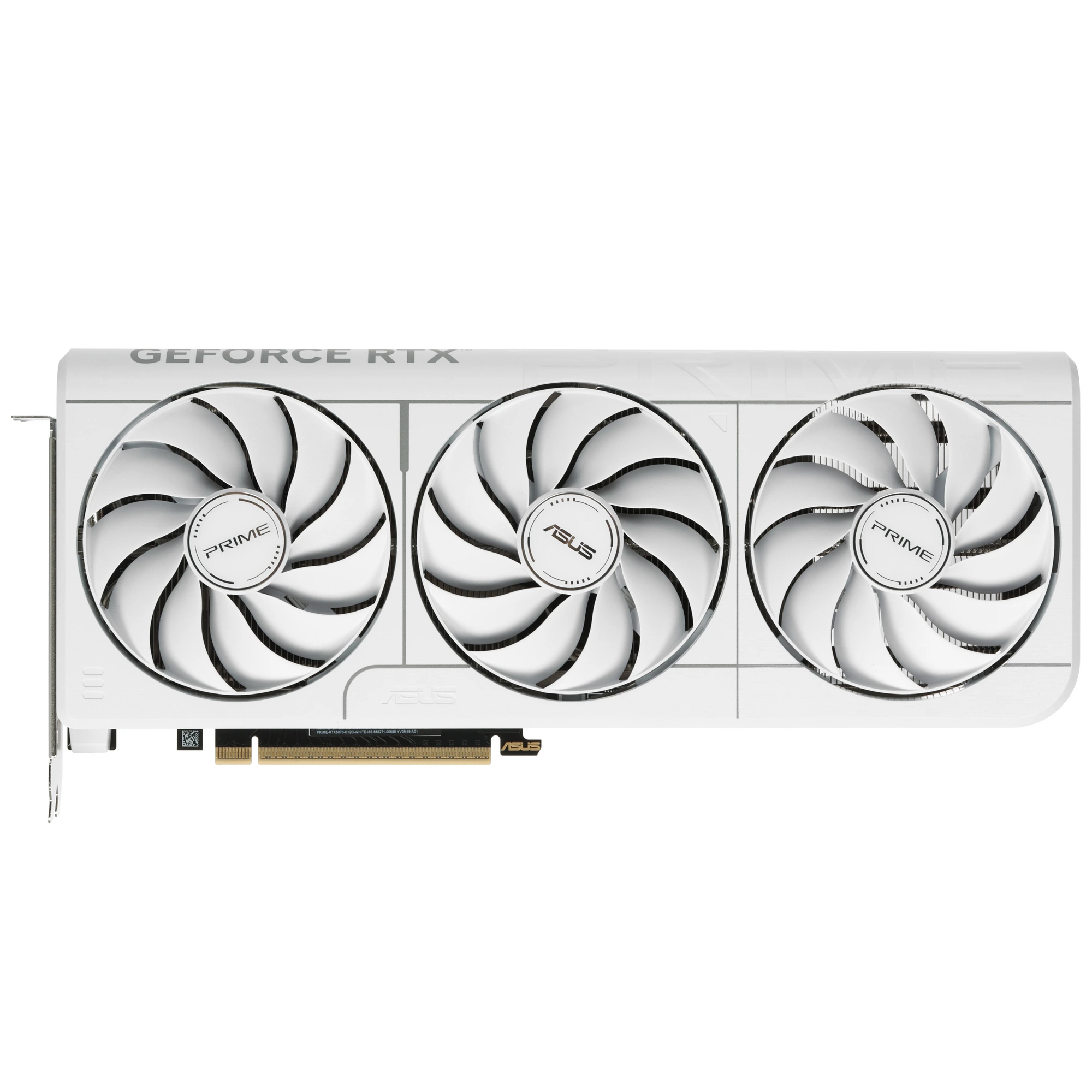 Видеокарта ASUS GeForce RTX 5070 PRIME White OC Edition, 12 GB GDDR7, 192 bit, 3xDisplayPort, HDMI, GPU 2325 MHz