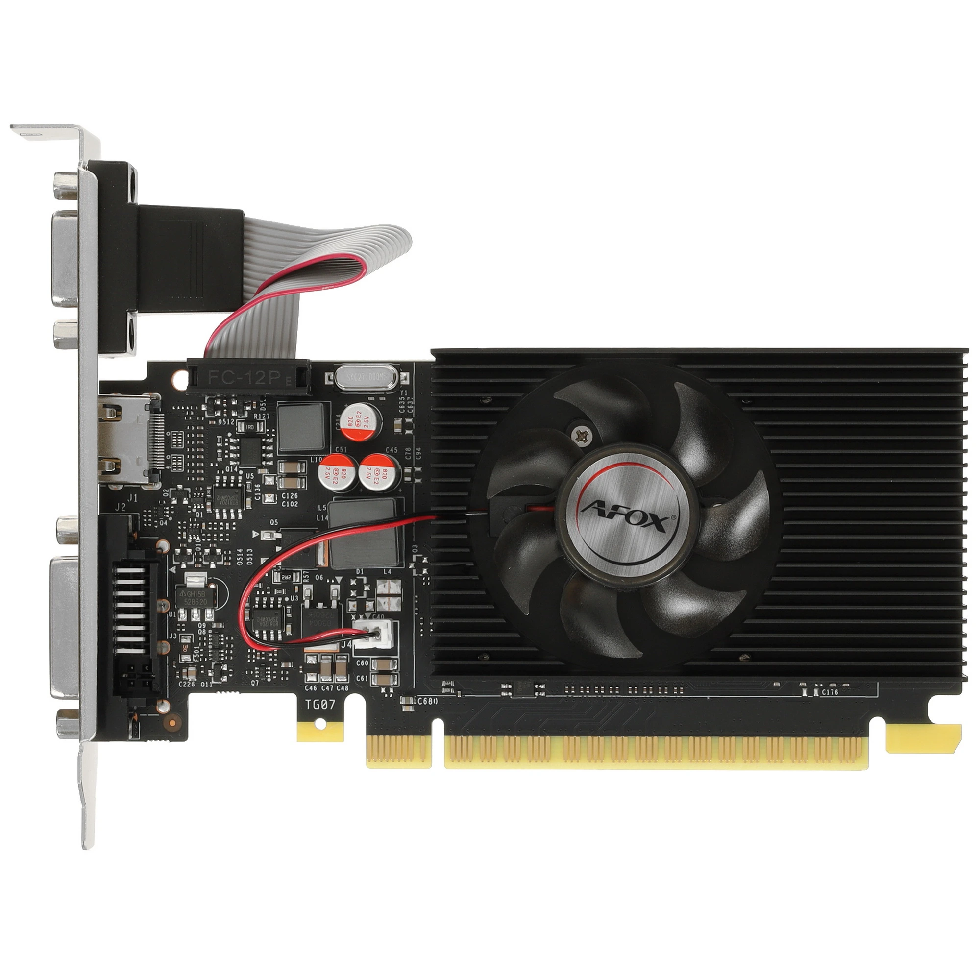 Видеокарта AFOX GeForce GT 710, 4 GB DDR3, 64 bit, DVI-D, HDMI, VGA (D-Sub), GPU 954 МГц