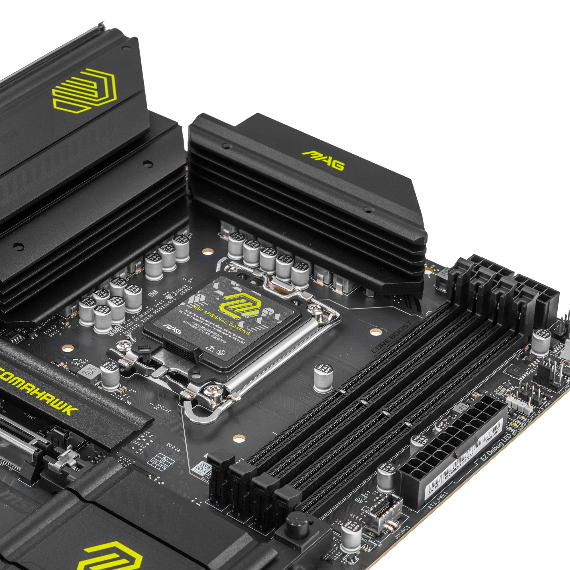 Материнская плата MSI MAG B860 TOMAHAWK WIFI, LGA1851, Intel B860, 4xDDR5, 4xSATA, 3xM.2, 1xPCIe 5.0 x16, DisplayPort, HDMI, USB Type-C, 1x5Gb LAN, Thunderbolt, 2x3.5 мм, 7.1, ATX, фото9