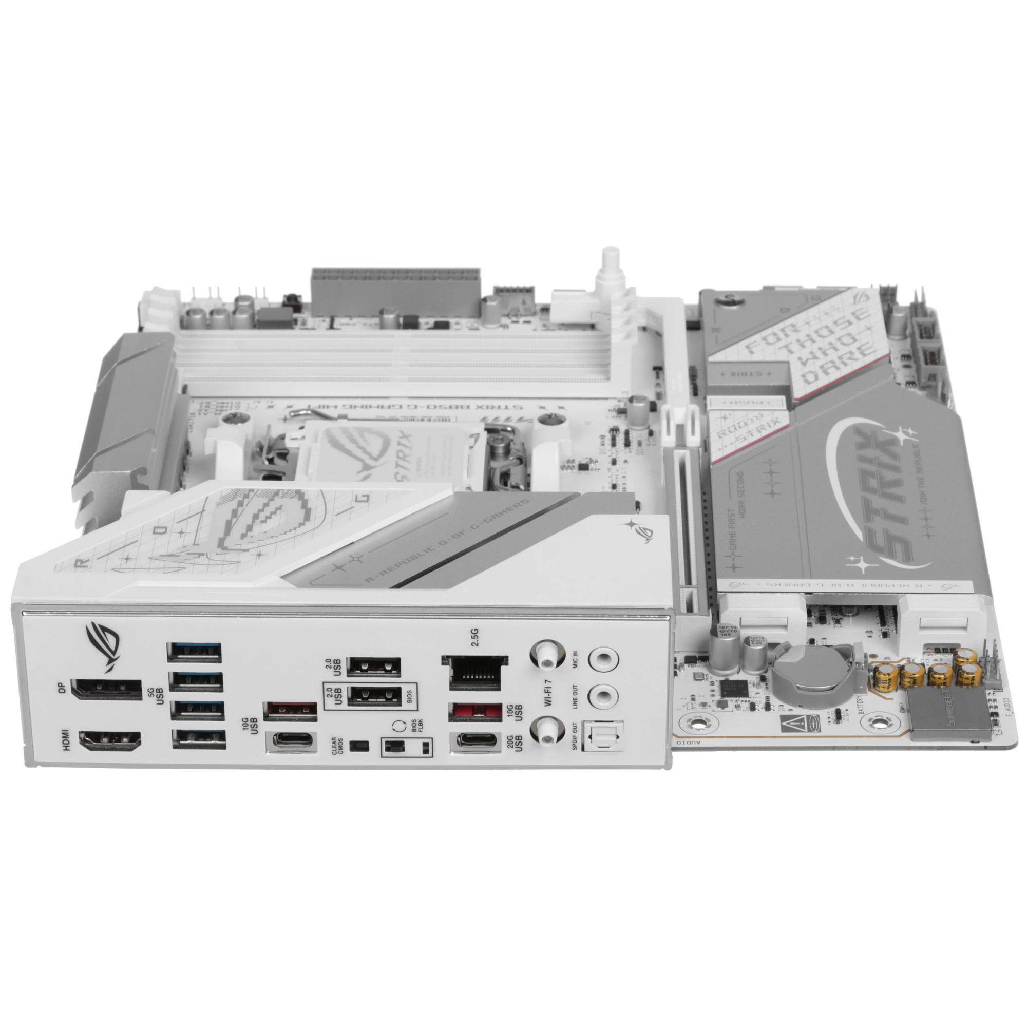 Материнская плата Asus ROG STRIX B850-G GAMING WIFI, AM5, AMD B850, 4xDDR5, 2xSATA, 4xM.2, 1xPCIe 5.0 x16, 1xHDMI, 1xDP, 1x2.5Gb LAN, Wi-Fi 7, Bluetooth 5.4, 1xUSB-C 20Gbps, 1xUSB-C 10Gbps, 2xUSB-A 10Gbps, 4xUSB-A 5Gbps, 2xUSB-A 2.0, 2x3.5 мм, 7.1, mATX, фото12