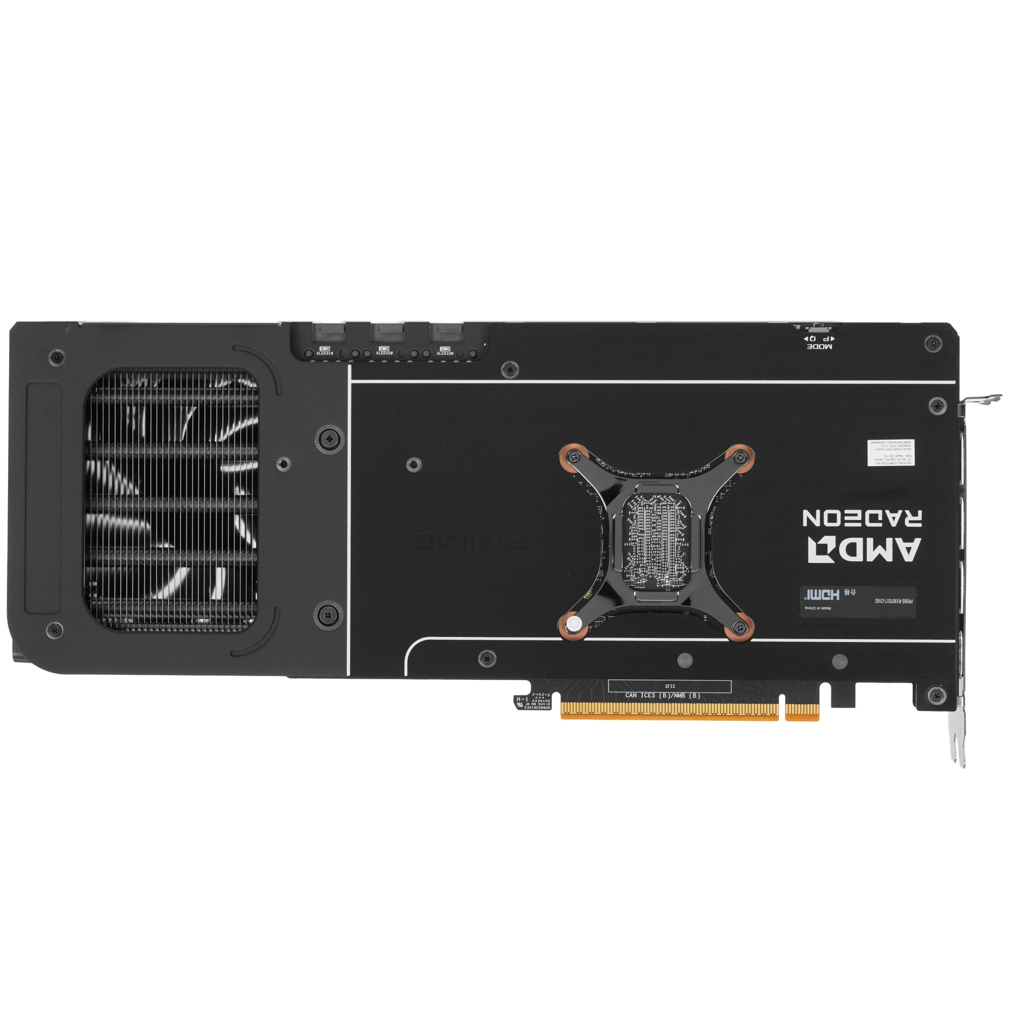 Видеокарта ASUS AMD Radeon RX 9070 XT PRIME OC Edition, 16 GB GDDR6, 256 bit, 3xDisplayPort, HDMI, GPU 2460 MHz, фото2
