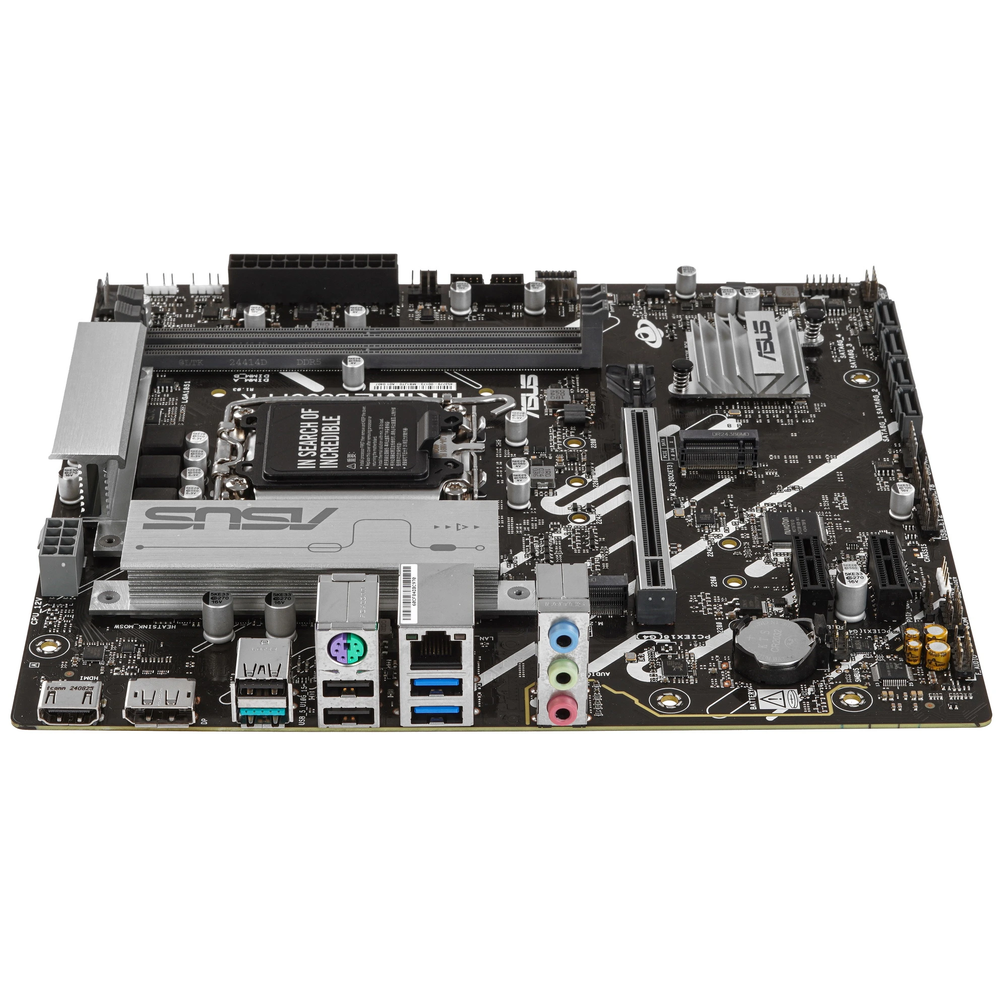 Материнская плата ASUS PRIME B860M-K, LGA1851, Intel B860, 2xDDR5, 4xSATA, 2xM.2, 1xPCIe 4.0 x16, DisplayPort, HDMI, 1x2.5Gb LAN, 3x3.5 мм, 7.1, microATX, фото3