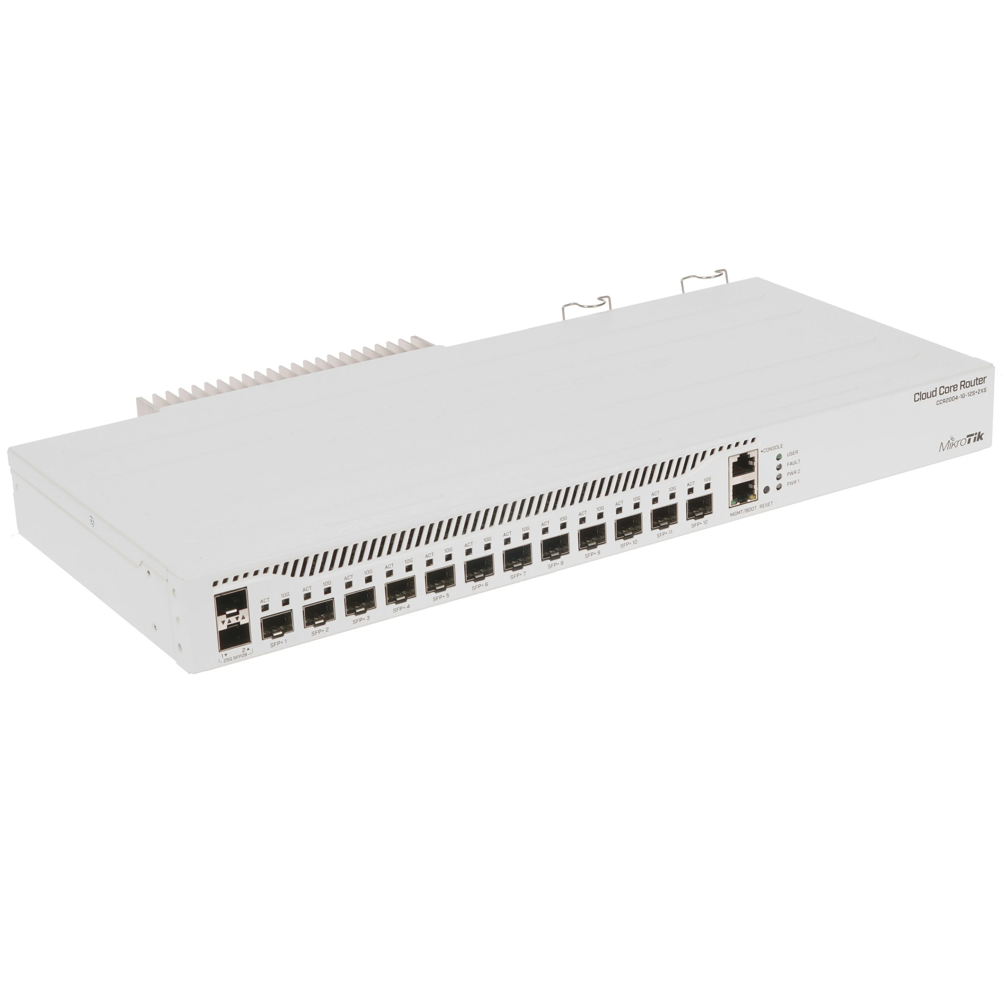 Маршрутизатор MikroTik CCR2004-1G-12S+2XS, 1×1 Гбит/с + 12×10 Гбит/с SFP+ + 2×25 Гбит/с SFP28, управляемый