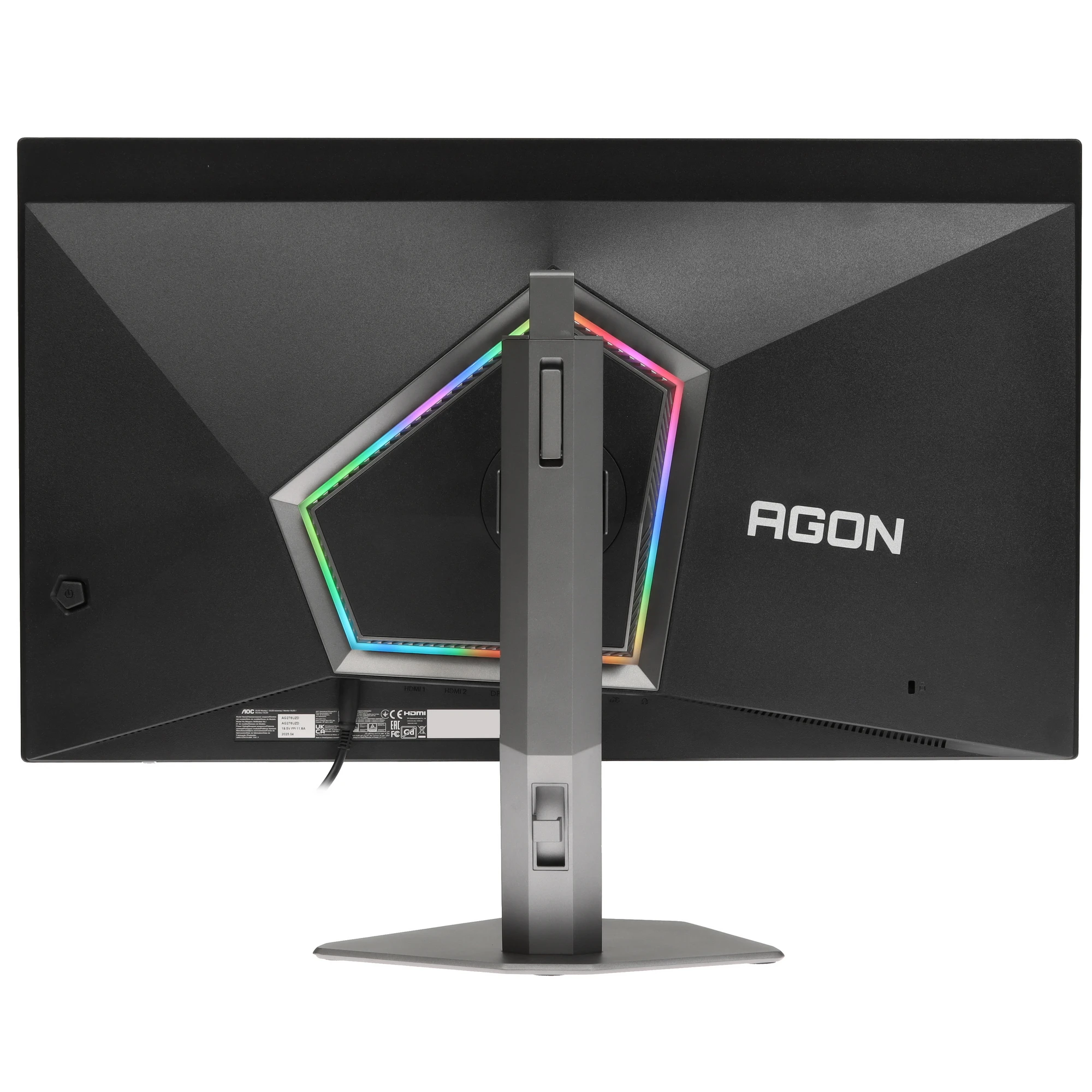 Монитор 27' AOC Agon Pro AG276UZD QD-OLED 3840x2160, 240 Гц, 0.03 мс, 16:9, 1000 кд/м² (пиковая), DisplayHDR True Black 400, DP 2.1, HDMI 2.1, USB-C, USB Hub (4x USB 3.2), динамики (2x5 Вт), FreeSync, Adaptive-Sync, черный, фото12