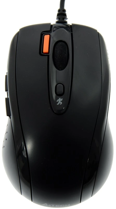 Мышь проводная A4Tech N-70FX черный, 1600 dpi, USB Type-A, кнопки - 7, вид 10
