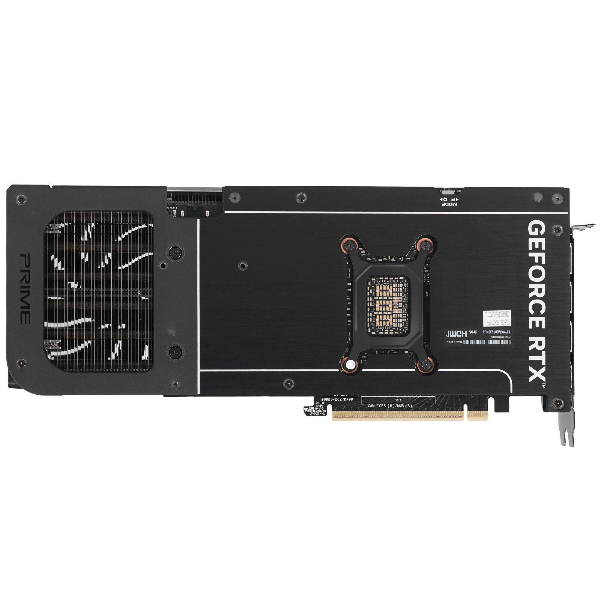 Видеокарта ASUS GeForce RTX 5080 PRIME OC Edition, 16 GB GDDR7, 256 bit, 3xDisplayPort, HDMI, GPU 2300 MHz, фото2