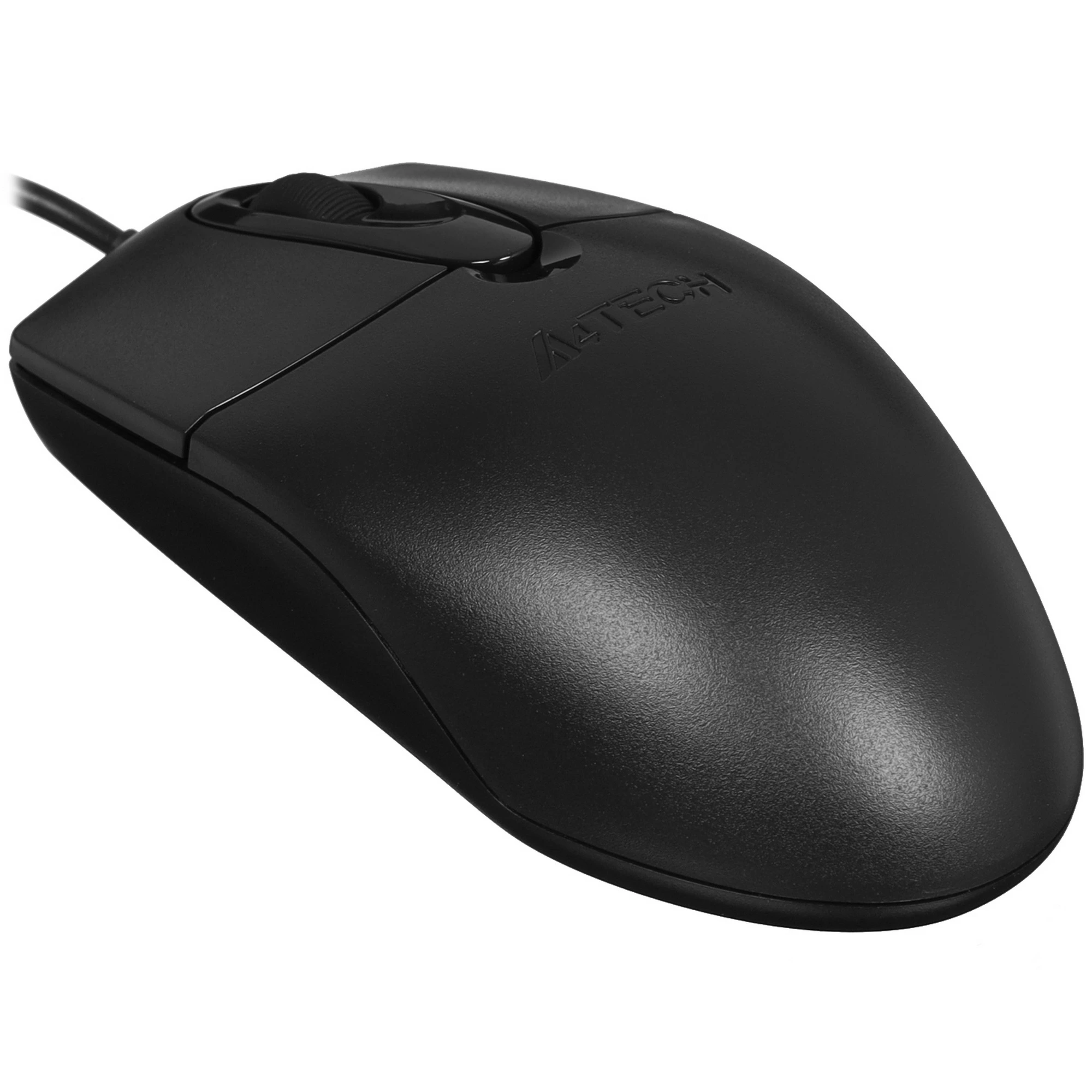 Мышь проводная A4Tech OP-720 черный, 1200 dpi, USB Type-A, кнопки - 3, вид 13