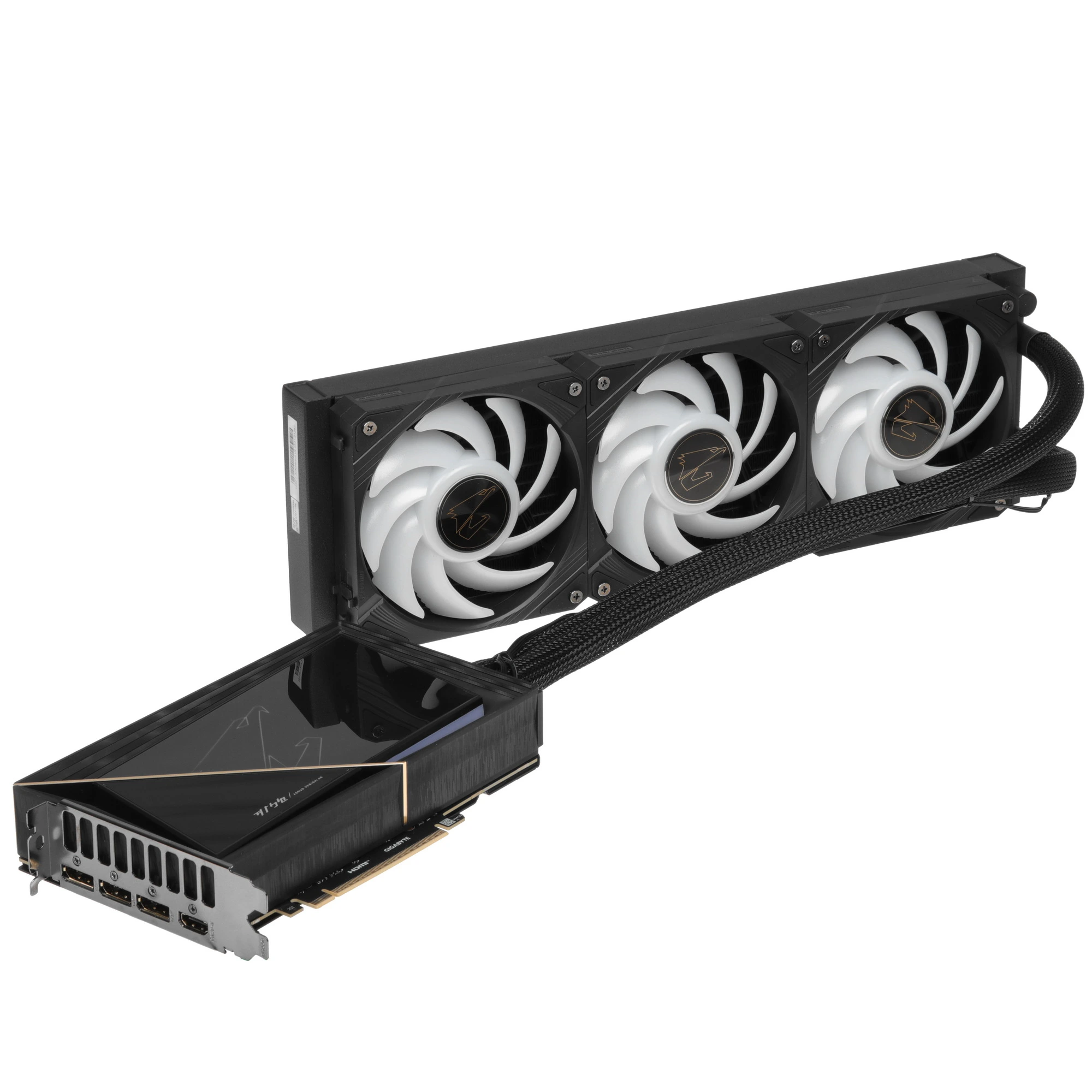 Видеокарта GIGABYTE GeForce RTX 5080 AORUS XTREME WATERFORCE, 16 GB GDDR7, 256 bit, 3xDisplayPort, HDMI, GPU 2300 MHz, фото2