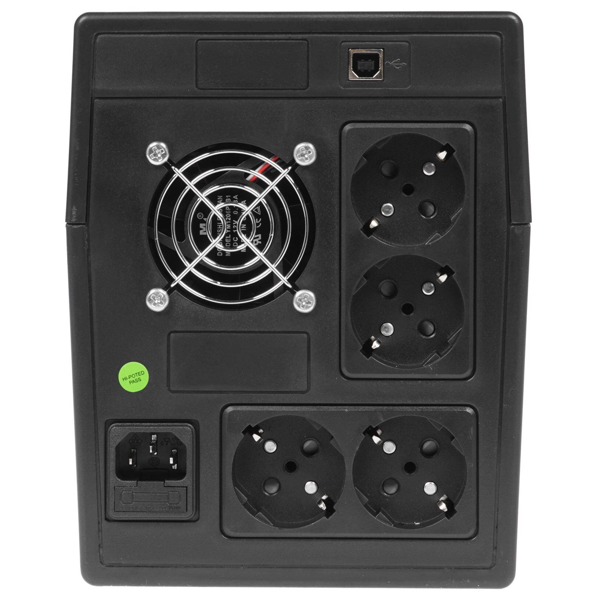 Источник бесперебойного питания Powerman Smart Sine 2000 / 2000 ВА / 1400 Вт / 4 x CEE 7 (евророзетка), вид 6