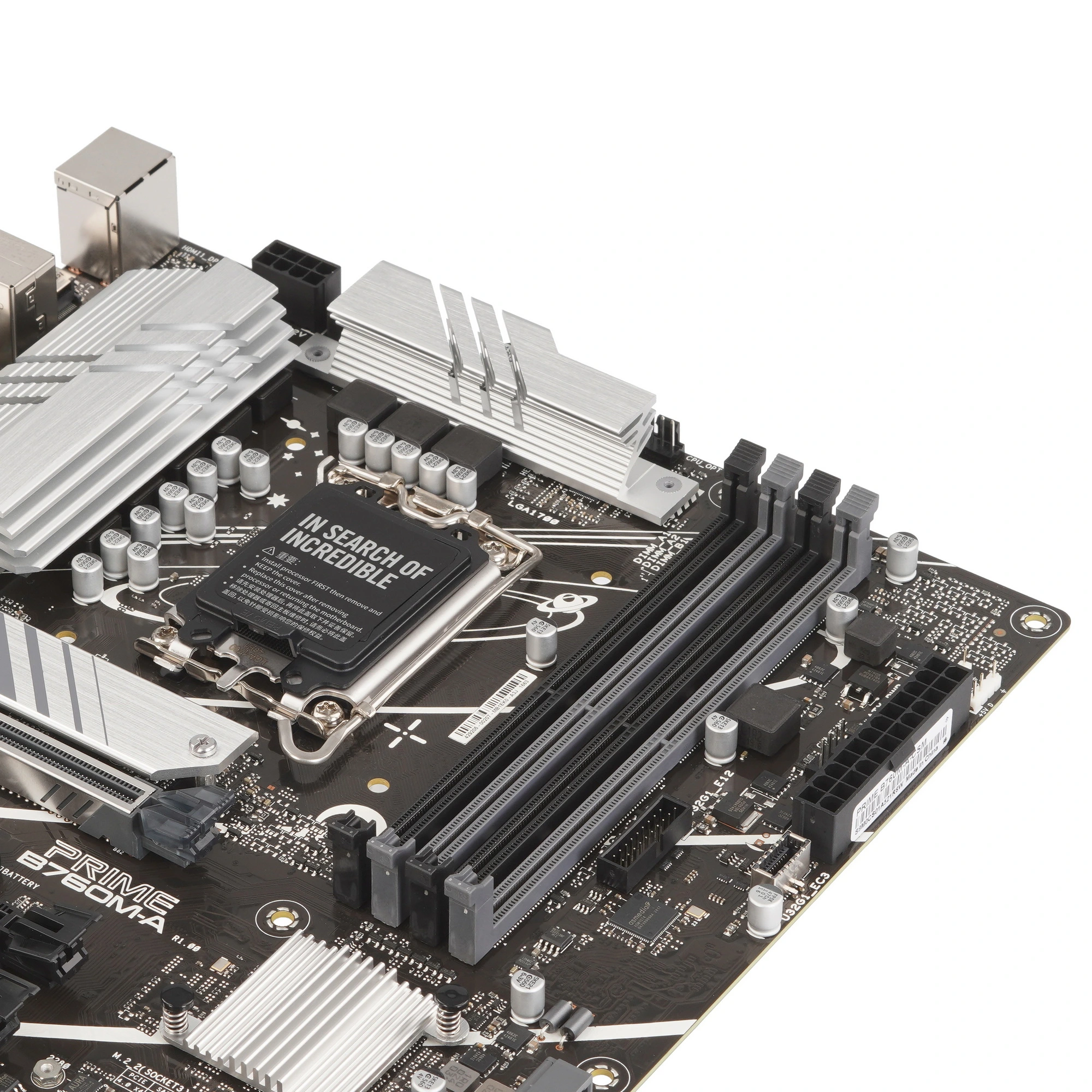 Материнская плата ASUS PRIME B760M-A-CSM, LGA1700, Intel B760, 4xDDR5, 4xSATA, 2xM.2, 1xPCIe 4.0 x16, DisplayPort, 2xHDMI, 1x2.5Gb LAN, 3x3.5 мм, 7.1, microATX, фото8