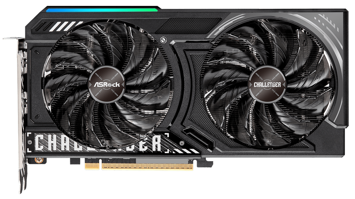 Видеокарта ASRock AMD Radeon RX 9060 Challenger, 8 GB GDDR6, 128 bit, 3xDisplayPort, HDMI, GPU 1500 MHz