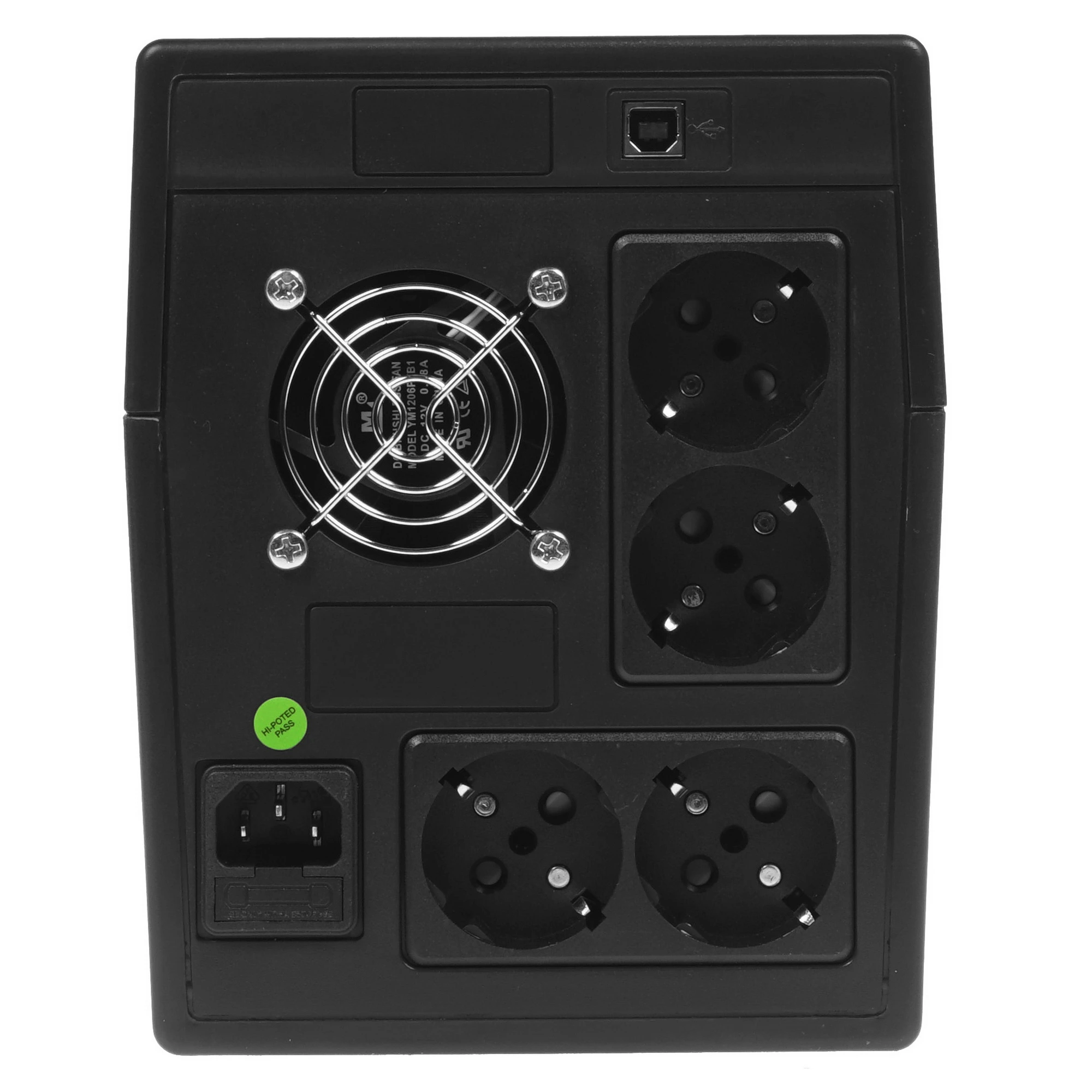 Источник бесперебойного питания Powerman Smart Sine 1500 / 1500 ВА / 1050 Вт / 4 x CEE 7 (евророзетка), вид 6