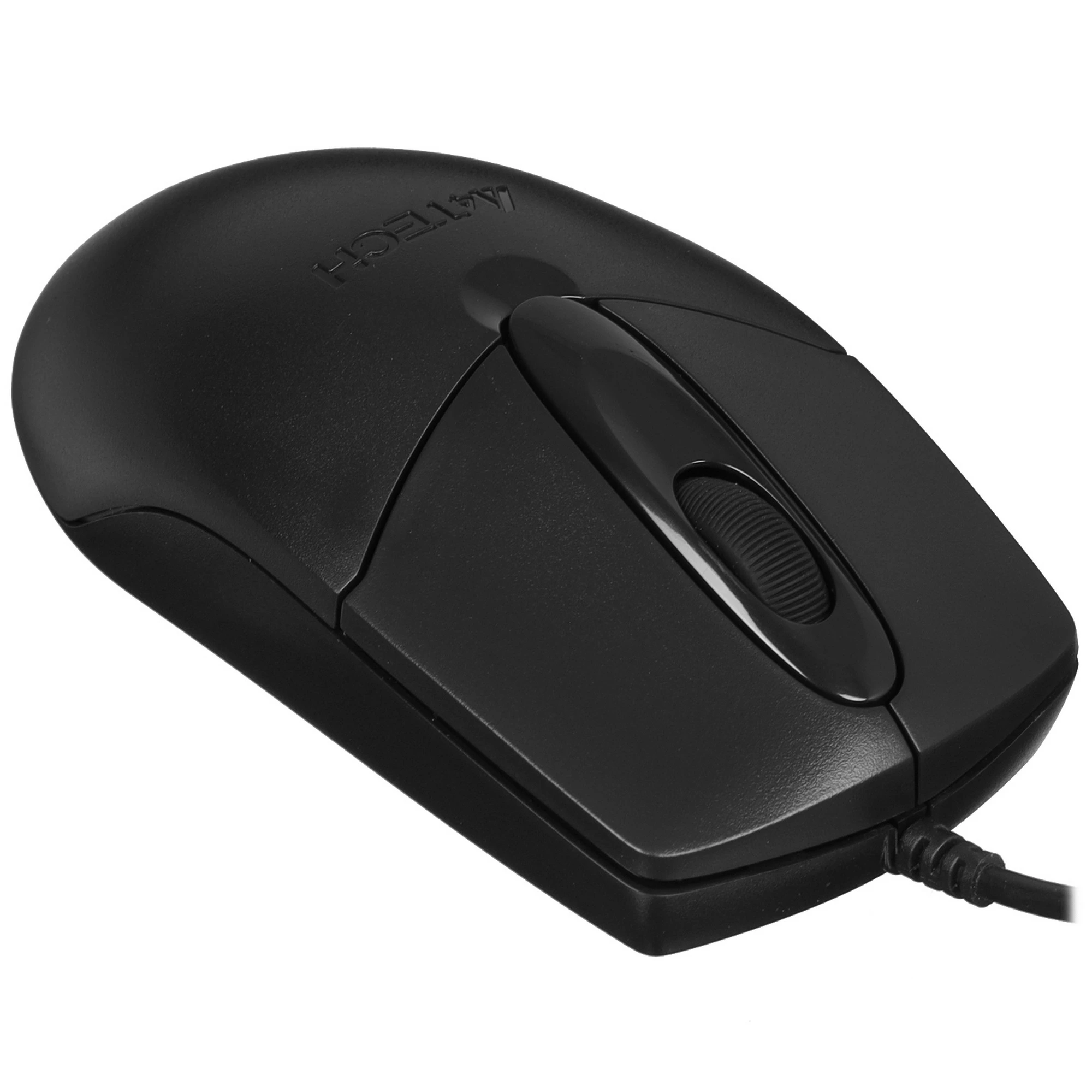 Мышь проводная A4Tech OP-720 черный, 1200 dpi, USB Type-A, кнопки - 3, вид 12