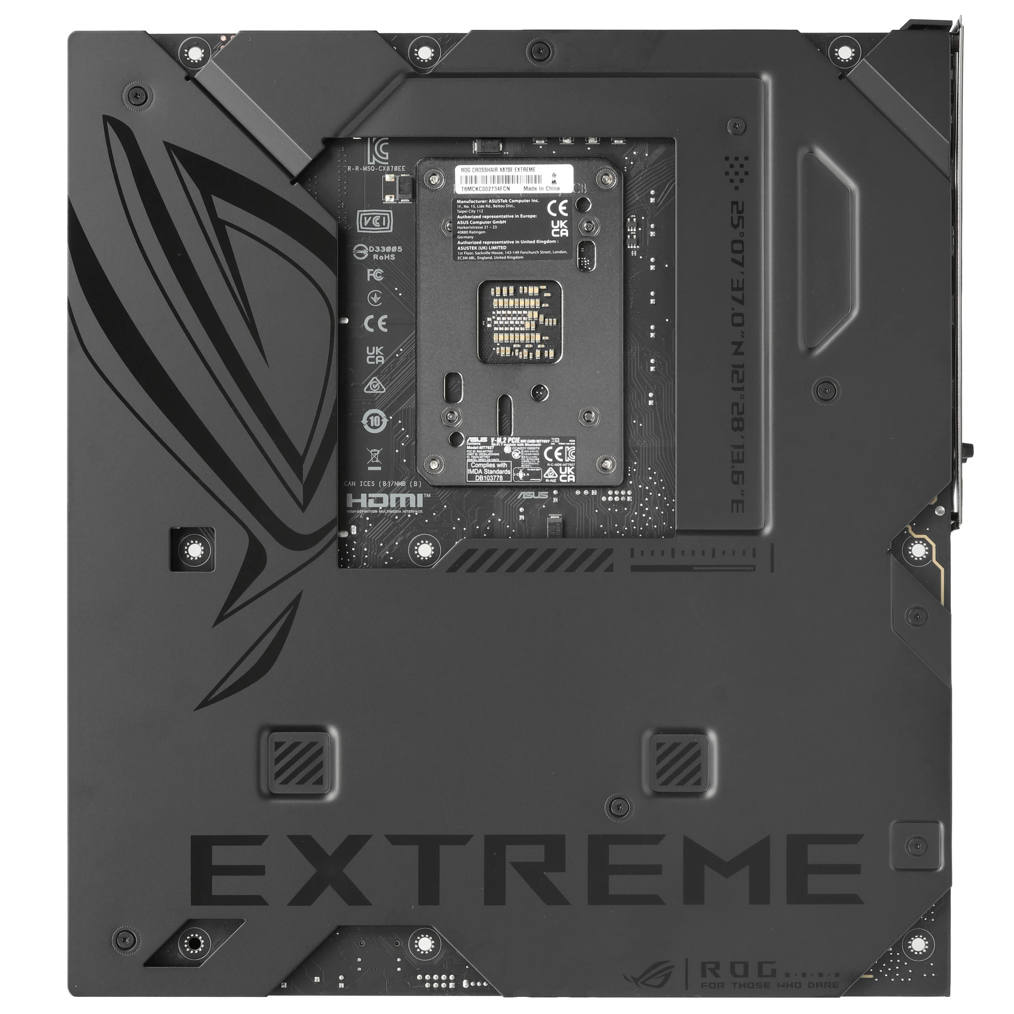 Материнская плата ASUS ROG CROSSHAIR X870E EXTREME, AM5, AMD X870E, 4xDDR5, 4xSATA, 5xM.2, 1xPCIe 5.0 x16, 1xPCIe 5.0 x8, 1xHDMI, 1x10Gb LAN, 1x2.5Gb LAN, Wi-Fi 7, Bluetooth 5.4, 2xUSB-C 40Gbps, 2xUSB-C 10Gbps, 8xUSB-A 10Gbps, 1xTOSLINK, 2x3.5 мм, 7.1, E-ATX, фото2