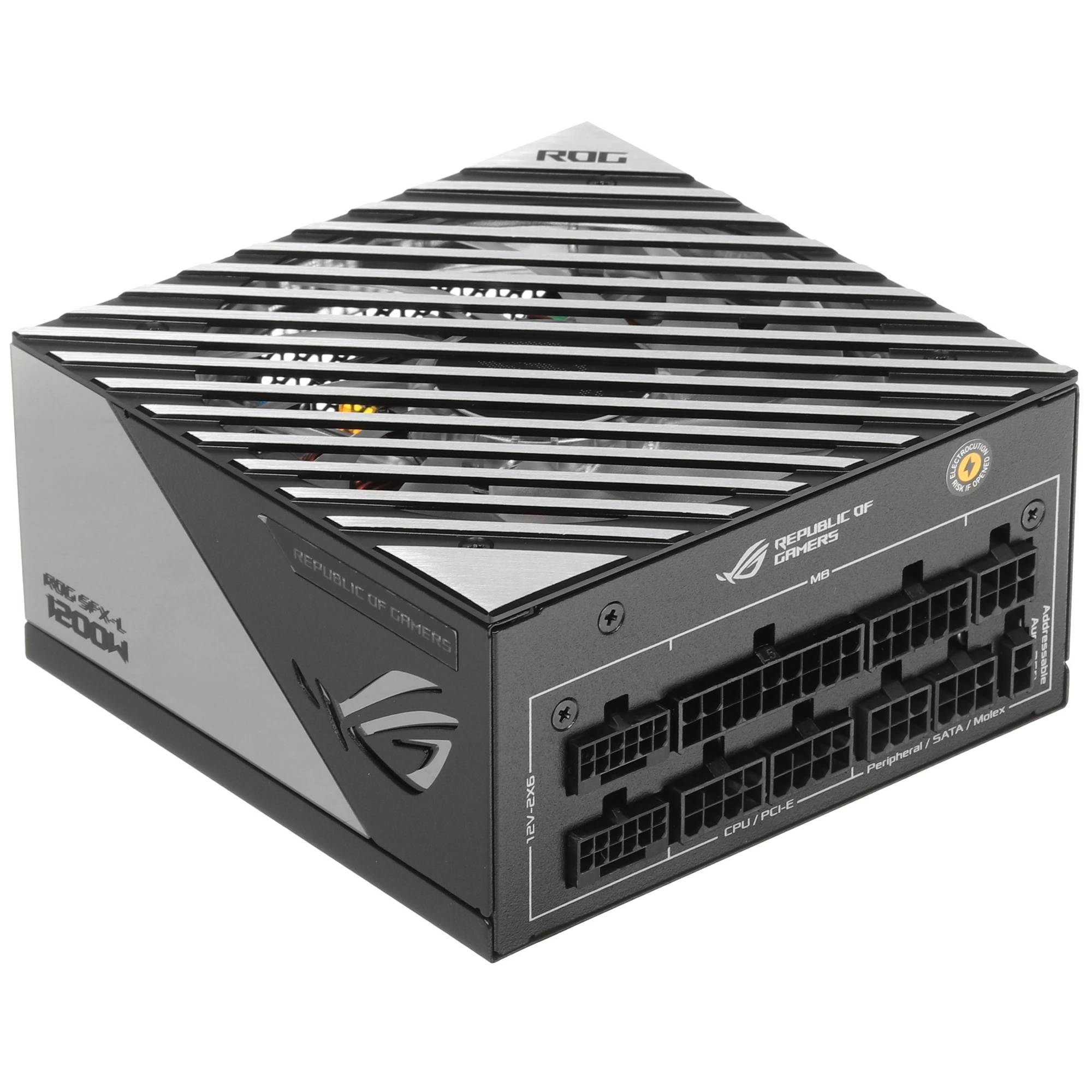 Блок питания ASUS ROG-LOKI-1200T-SFX-L-GAMING, 1200Вт, 80+ Titanium, 120мм, модульный, черный