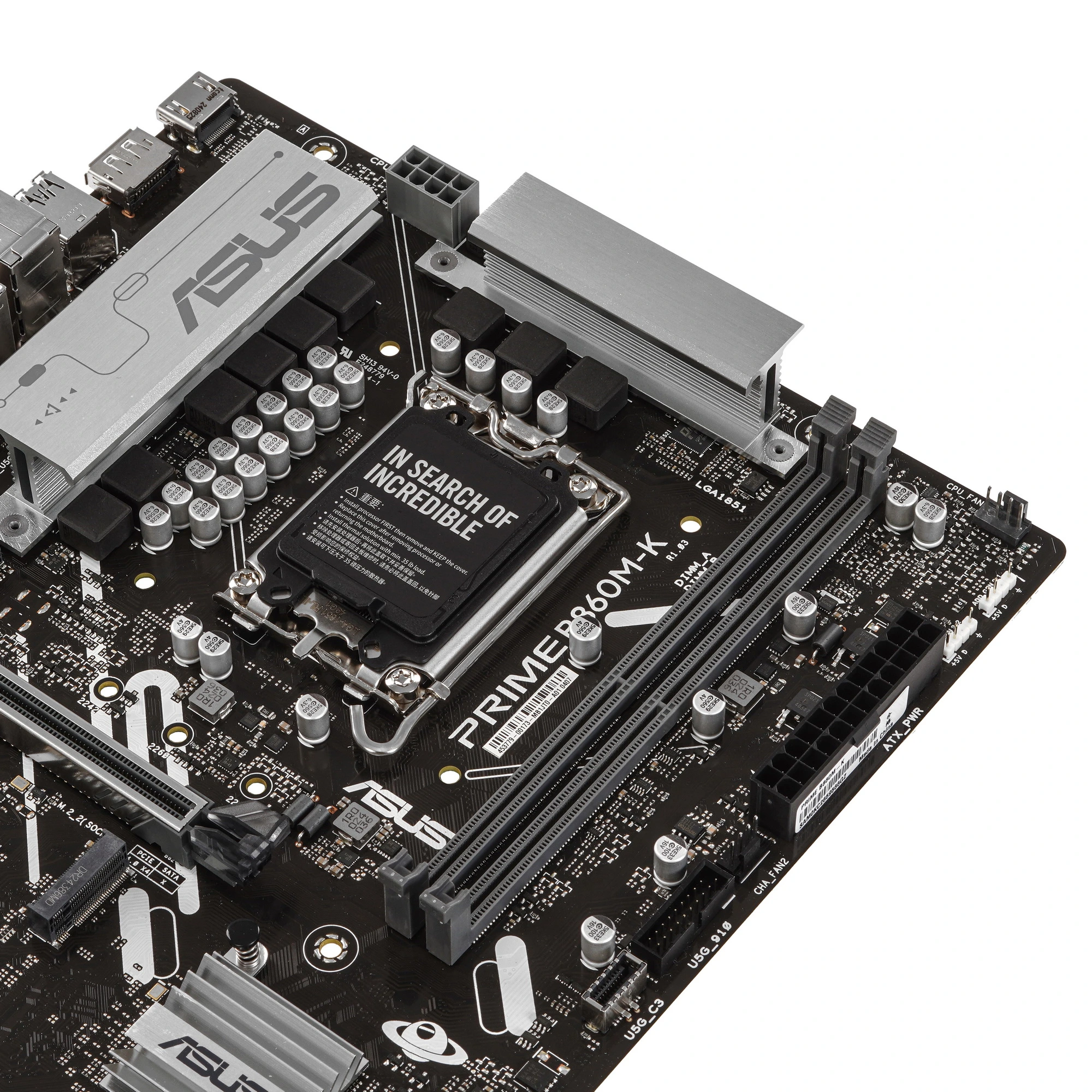 Материнская плата ASUS PRIME B860M-K, LGA1851, Intel B860, 2xDDR5, 4xSATA, 2xM.2, 1xPCIe 4.0 x16, DisplayPort, HDMI, 1x2.5Gb LAN, 3x3.5 мм, 7.1, microATX, фото5
