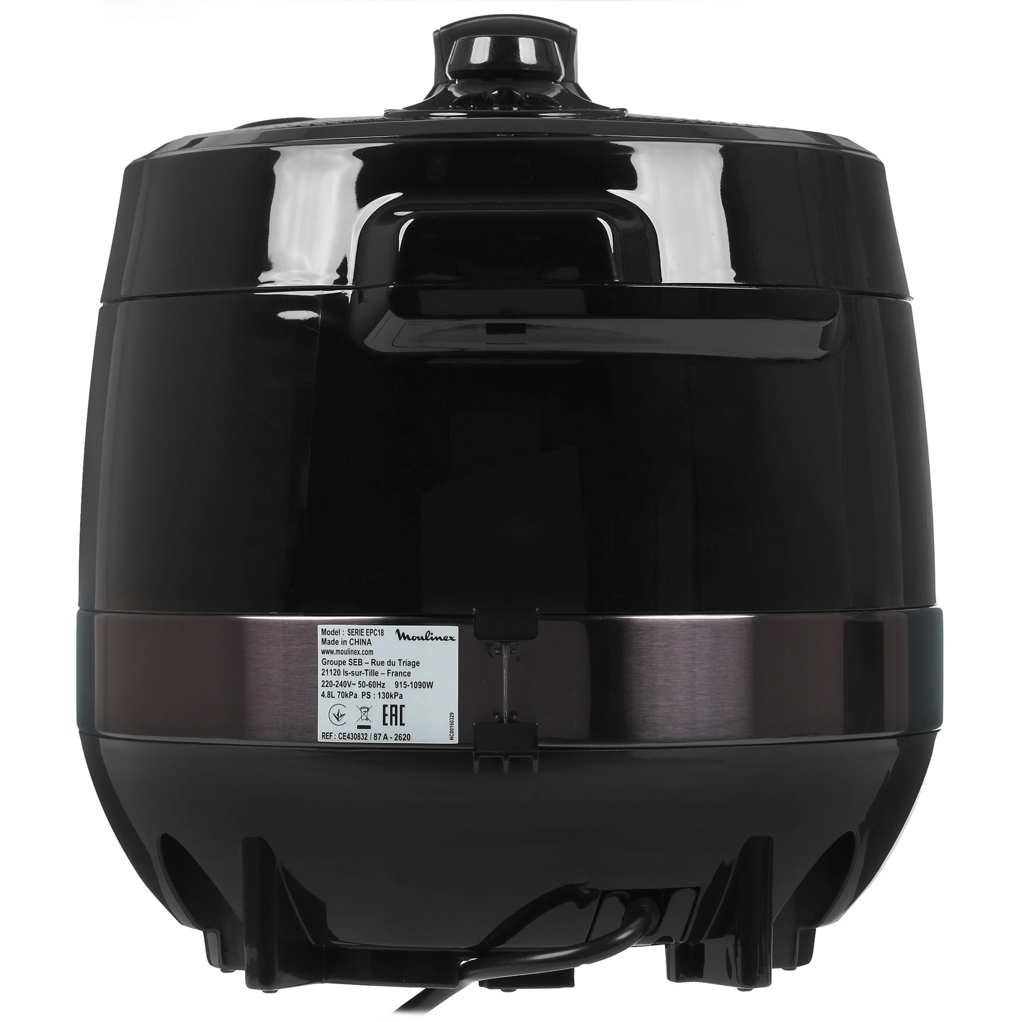 Мультиварка-скороварка Moulinex CE430832 черный, 5 л, 1000 Вт, кнопки, 33 программы