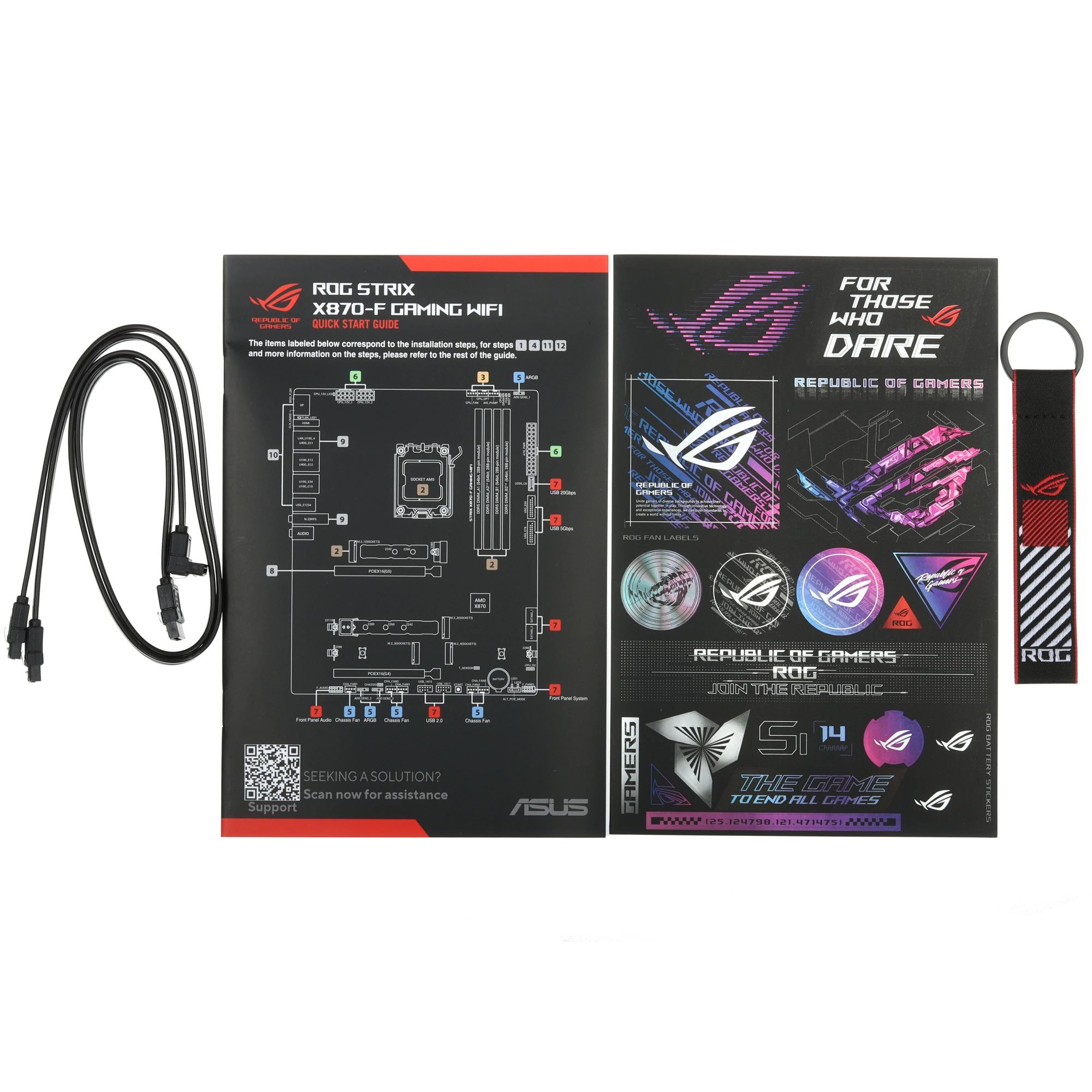 Материнская плата ASUS ROG STRIX X870-F GAMING WIFI, AM5, AMD X870, 4xDDR5, 2xSATA, 4xM.2, 1xPCIe 5.0 x16, 1xPCIe 4.0 x4, DisplayPort, HDMI, 1x2.5Gb LAN, USB Type-C, 2x3.5 мм, 7.1, ATX, фото23