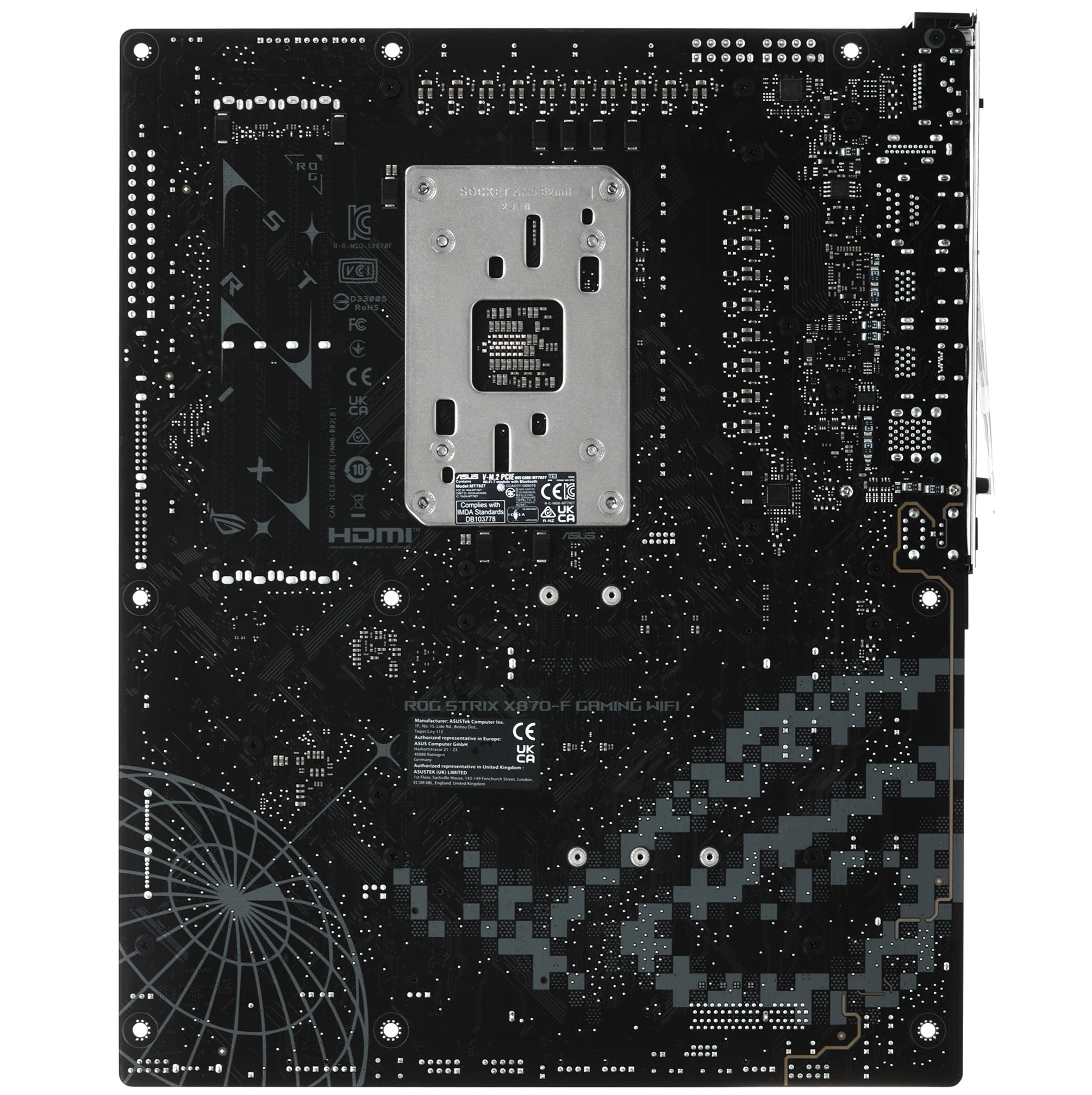 Материнская плата ASUS ROG STRIX X870-F GAMING WIFI, AM5, AMD X870, 4xDDR5, 2xSATA, 4xM.2, 1xPCIe 5.0 x16, 1xPCIe 4.0 x4, DisplayPort, HDMI, 1x2.5Gb LAN, USB Type-C, 2x3.5 мм, 7.1, ATX, фото18