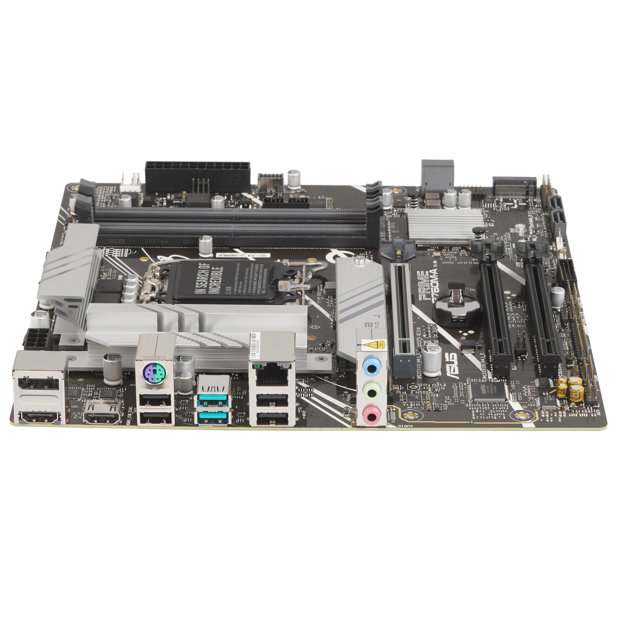 Материнская плата ASUS PRIME B760M-A-CSM, LGA1700, Intel B760, 4xDDR5, 4xSATA, 2xM.2, 1xPCIe 4.0 x16, DisplayPort, 2xHDMI, 1x2.5Gb LAN, 3x3.5 мм, 7.1, microATX, фото6