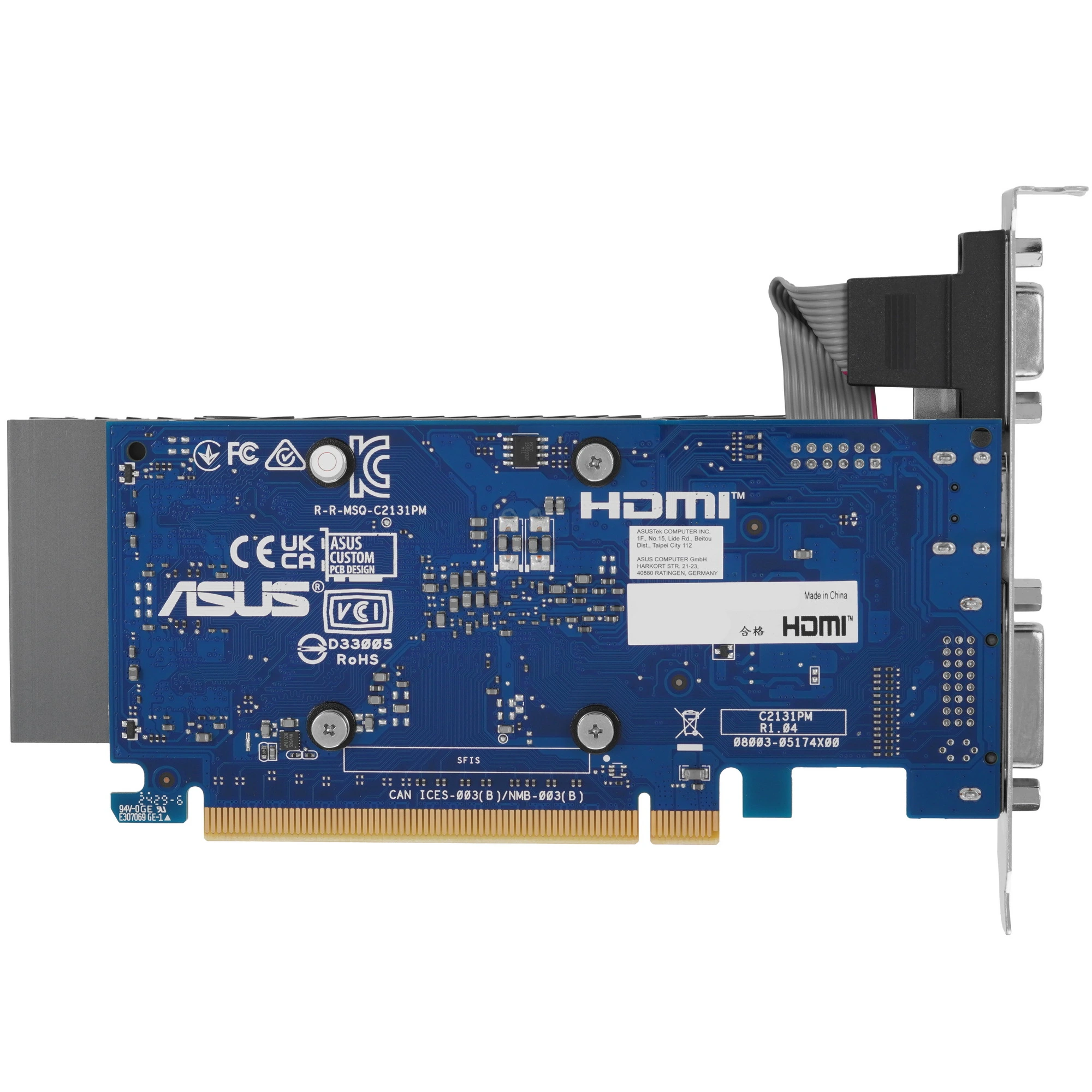 Видеокарта Asus GeForce GT 710, 2 GB GDDR5, 64 bit, HDMI, DVI-D, VGA, GPU 954 MHz, фото7