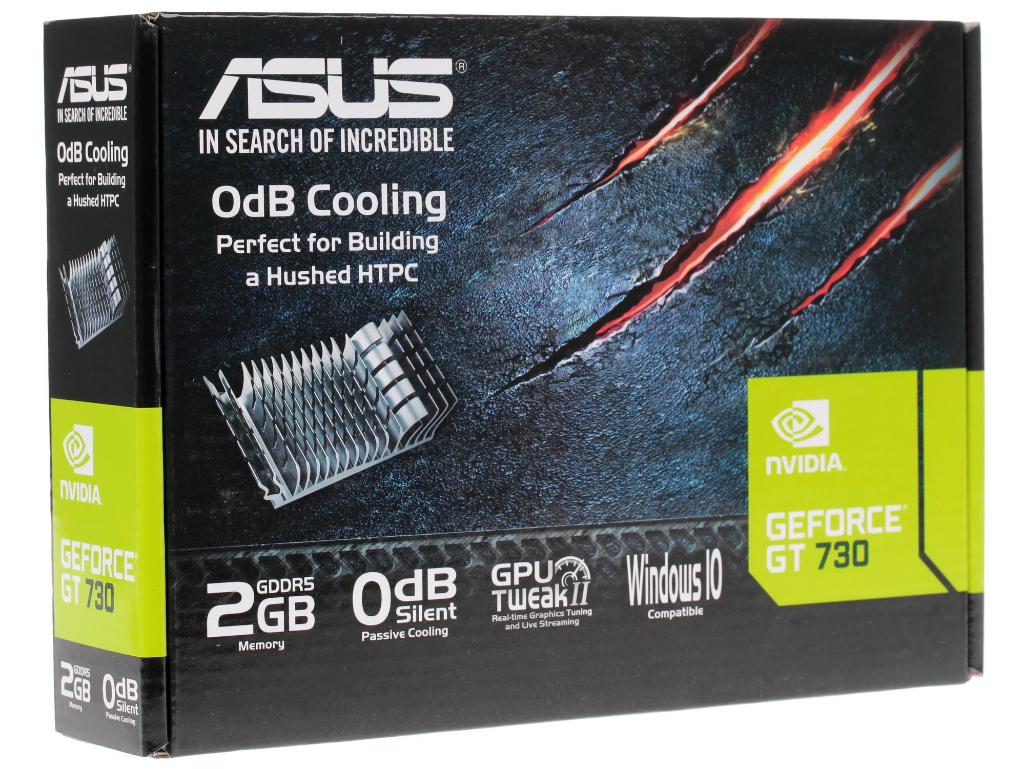 Видеокарта Asus GeForce GT 730, 2 GB GDDR5, 64 bit, HDMI, DVI-D, VGA, GPU 902 MHz, фото6
