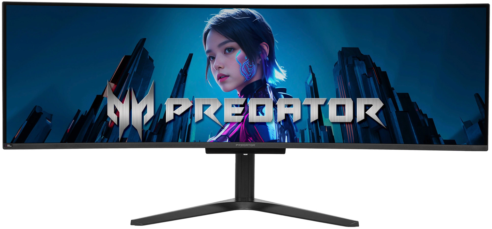 Монитор 49" Acer Predator X49Vbmiiphuzx QD-OLED 5120x1440, 144 Гц, 0.03 мс, 32:9, 1000 кд/м², 2xHDMI, DisplayPort, USB Type-C, изогнутый экран, HDR, черный