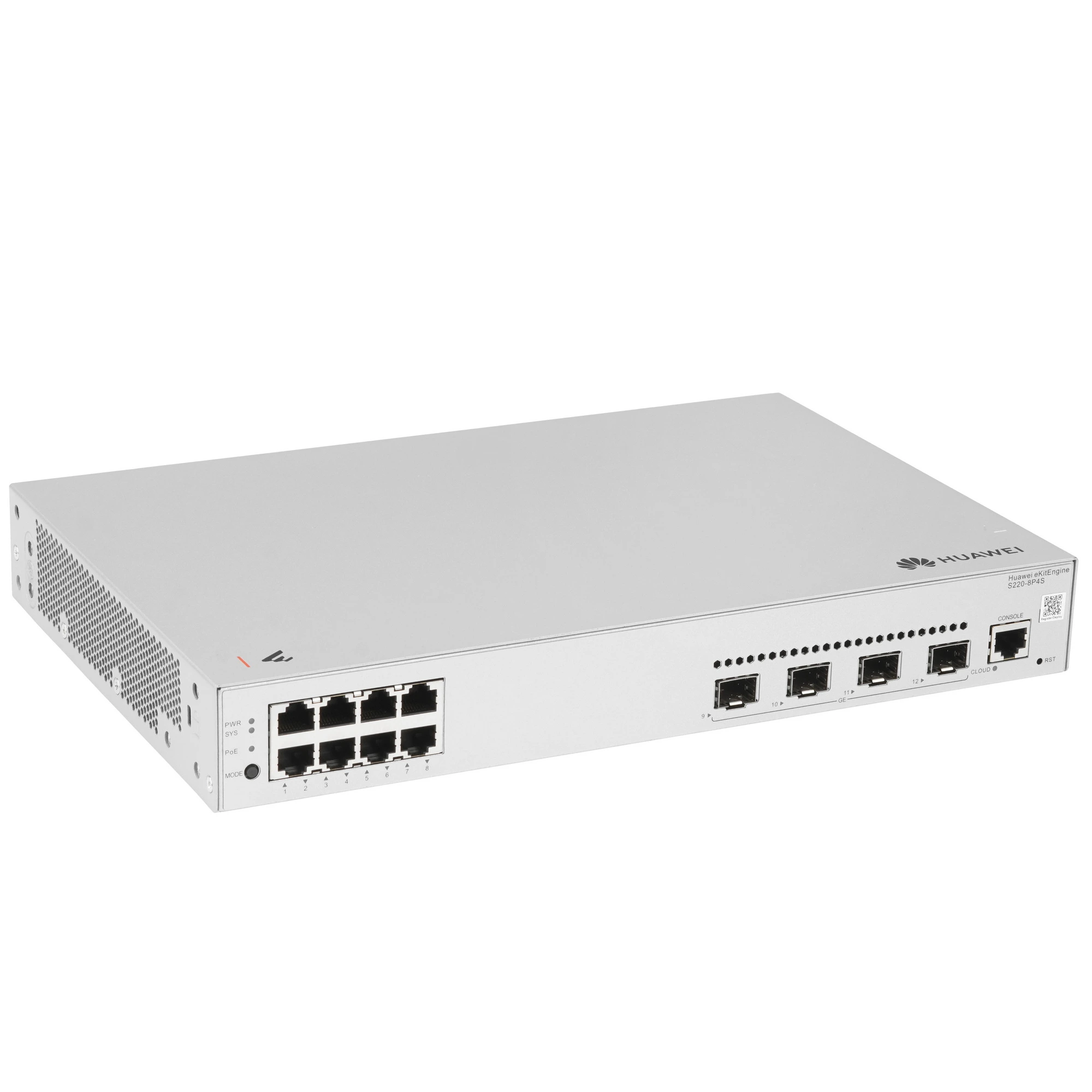 Коммутатор Huawei S220-8P4S, 8×1 Гбит/с + 4×SFP, управляемый, фото2