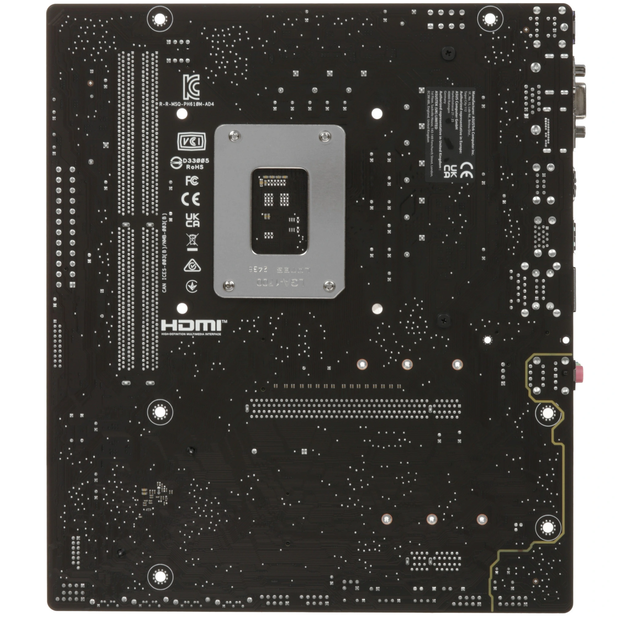 Материнская плата ASUS PRIME H610M-A D4-CSM, LGA 1700, Intel H610, 2xDDR4, 4xSATA, 2xM.2, 1xPCIe 4.0 x16, 1xPCIe x1, 1xDP, 1xD-Sub, 1xHDMI, 1x 1Gb LAN, 4xUSB-A 2.0, 2xUSB-A 3.2 Gen 1, 7.1, mATX, фото2