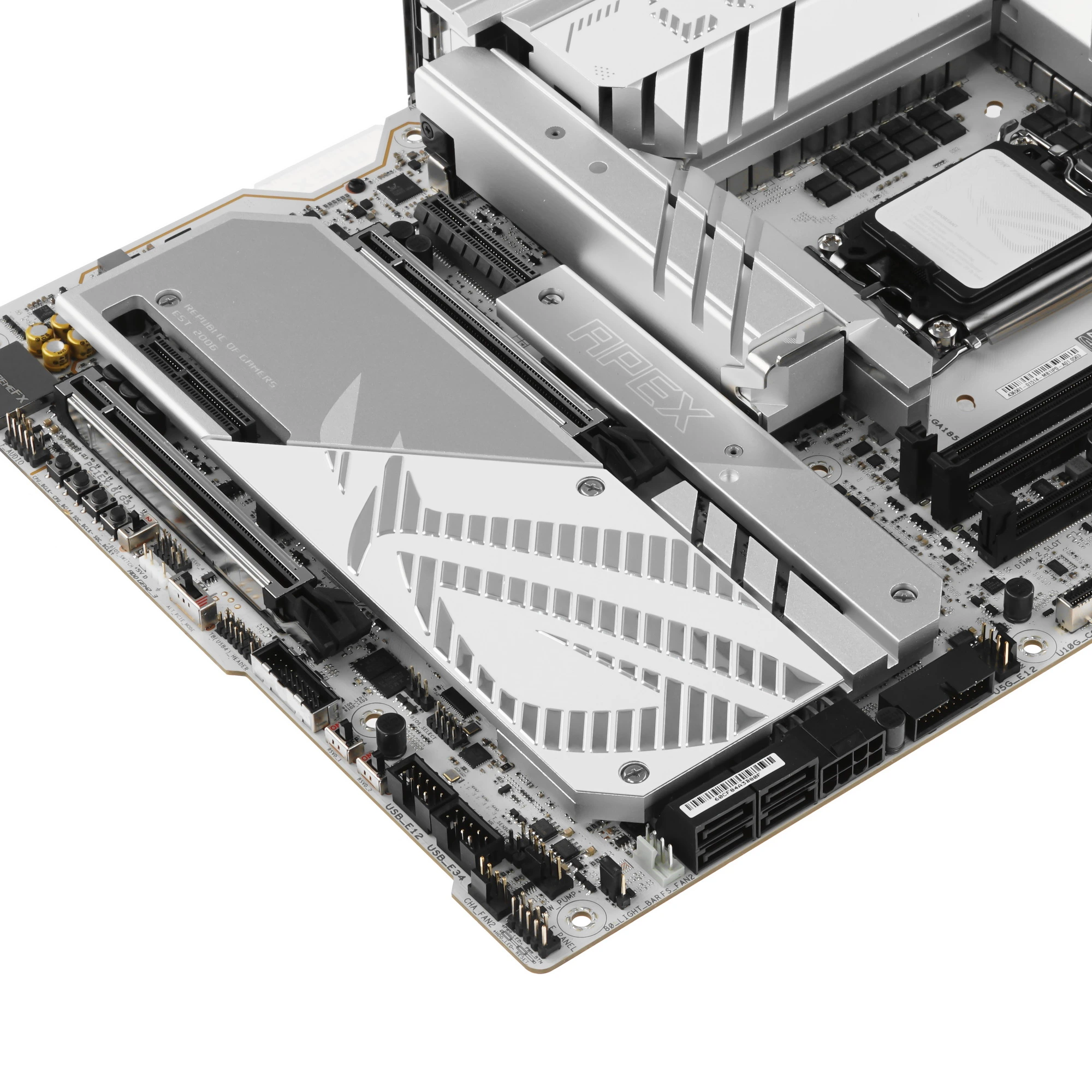 Материнская плата ASUS ROG MAXIMUS Z890 APEX, LGA 1851, Intel Z890, 2xDDR5, 4xSATA, 4xM.2, 1xPCIe 5.0 x16, 1xPCIe 5.0 x8, 2xUSB-C Thunderbolt 4, 1xUSB-C 20Gbps, 4xUSB-A 10Gbps, 4xUSB-A 5Gbps, 1x 5Gb LAN, 2x3.5 мм, 7.1, ATX, фото5