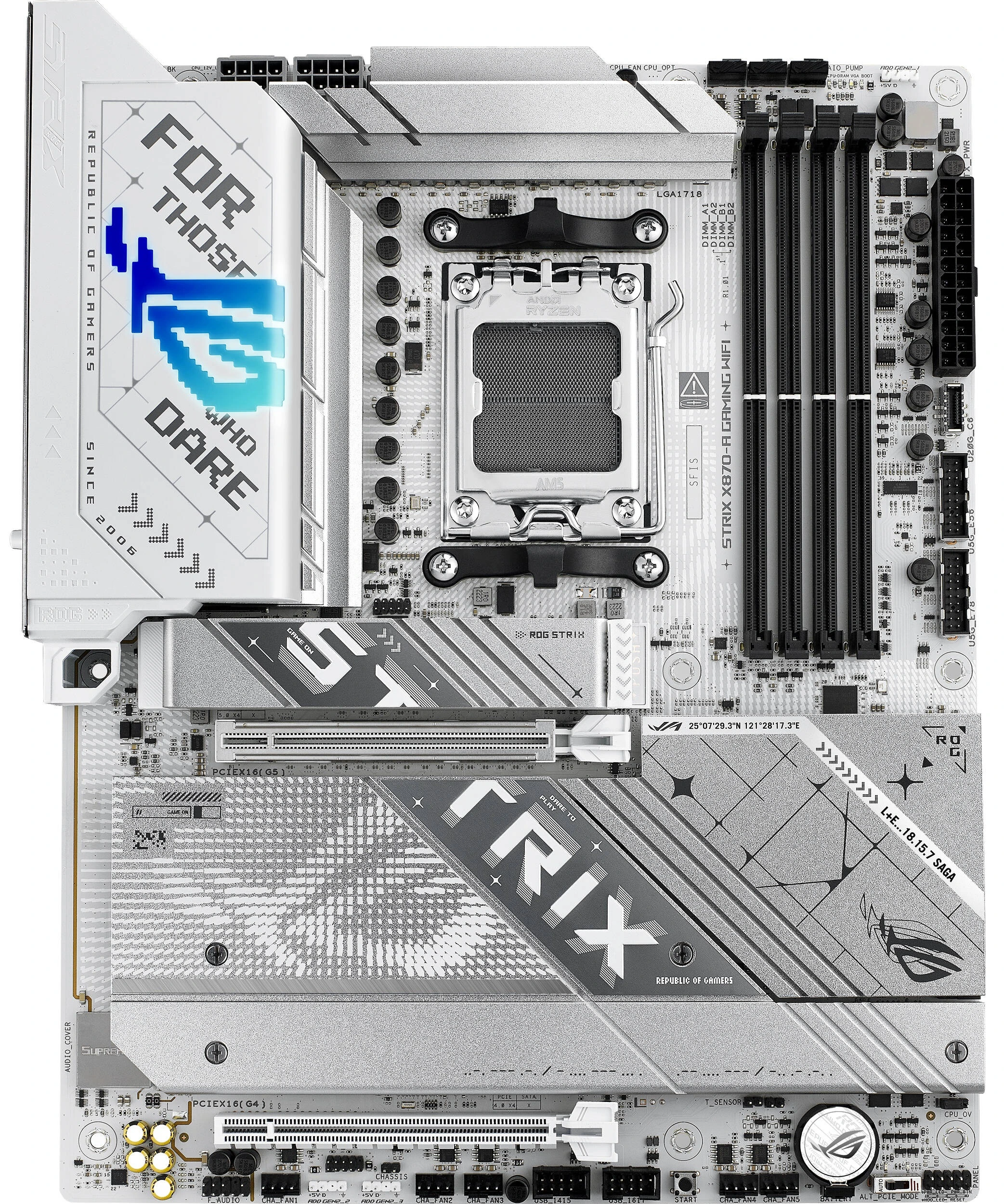 Материнская плата ASUS ROG STRIX X870-A GAMING WIFI, AM5, AMD X870, 4xDDR5, 4xSATA, 4xM.2, 1xPCIe 5.0 x16, 1xPCIe 4.0 x4, DisplayPort, HDMI, 1x2.5Gb LAN, USB Type-C, 2x3.5 мм, 7.1, ATX, фото15
