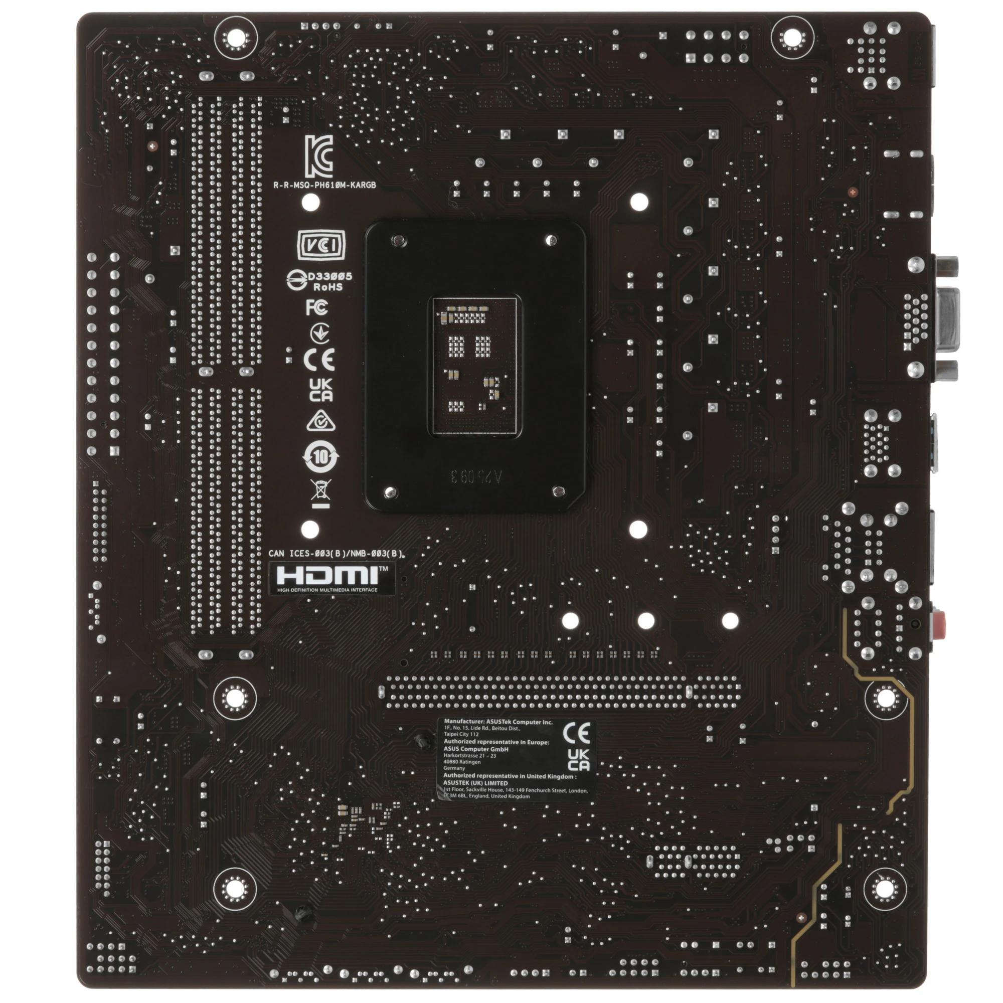 Материнская плата ASUS PRIME H610M-K ARGB, LGA1700, Intel H610, 2xDDR5, 4xSATA, 1xM.2, 1xPCIe 4.0 x16, 1xPCIe 3.0 x1, 1xVGA, 1xHDMI, 1x1Gb LAN, 2xUSB-A 5Gbps, 4xUSB-A 2.0, 3x3.5 мм, 7.1, mATX, фото2