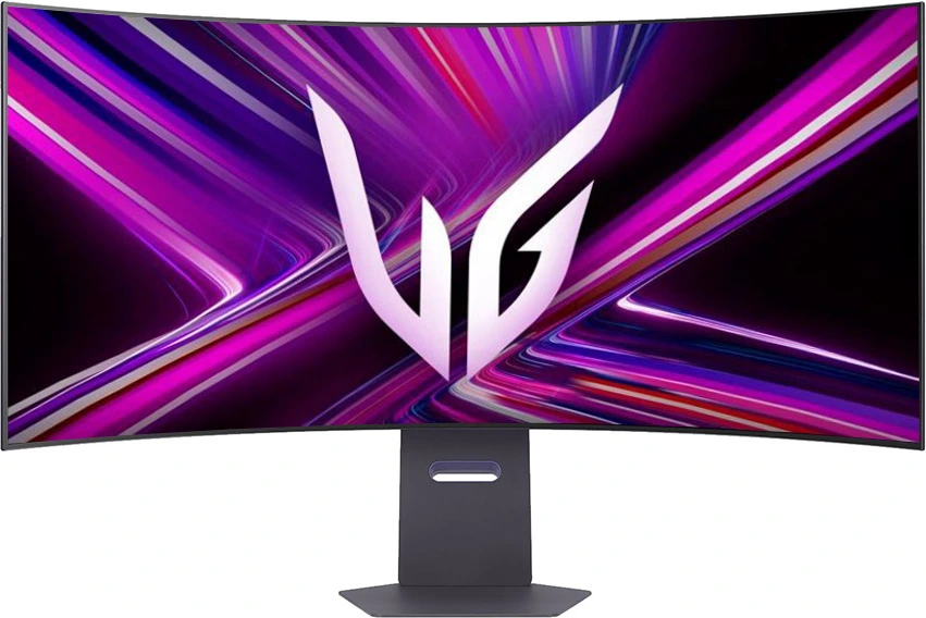 Монитор 44.5" LG UltraGear 45GX950A-B WOLED 5120x2160, 330 Гц, 0.03 мс, 21:9, DisplayHDR True Black 400, 1300 кд/м², изогнутый (800R), HDMI 2.1 (x2), DisplayPort 2.1, USB-C (90 Вт), встроенные динамики, Flicker Free, Low Blue Light, виртуальный прицел, стабилизатор черного цвета, счетчик кадров, PIP, Dual Mode, RGB-подсветка корпуса, регулировка по высоте, поворотная подставка, черный