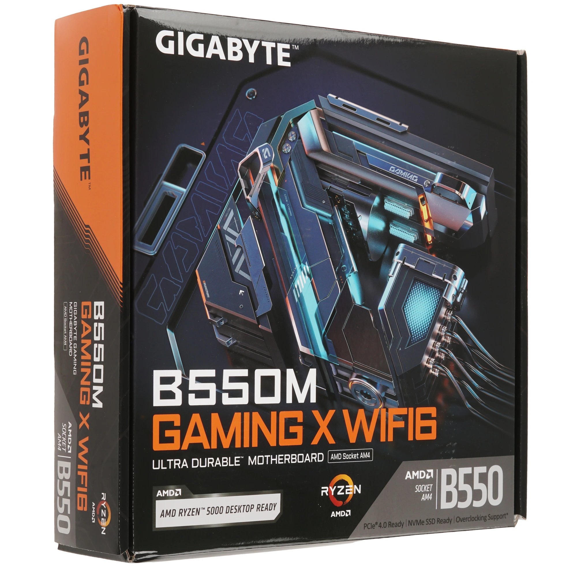 Материнская плата Gigabyte B550M GAMING X WIFI6, AM4, AMD B550, 4xDDR4, 4xSATA, 2xM.2, 2xPCIe x16, DisplayPort, HDMI, 1xGb LAN, 6xUSB, 3x3.5 мм, 7.1, microATX, фото7