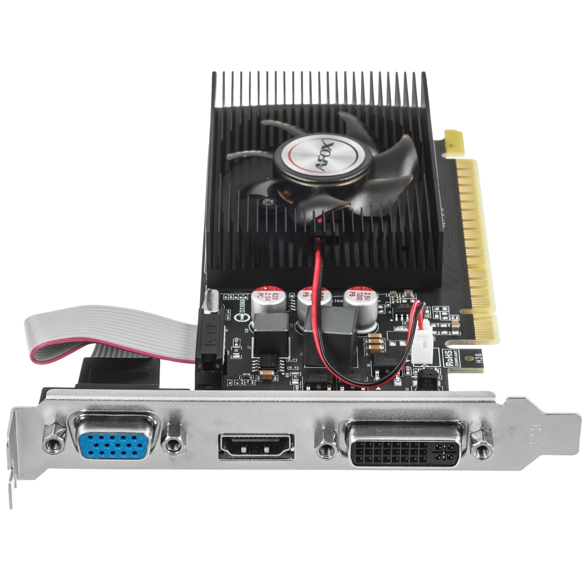 Видеокарта AFOX GeForce GT 730, 4 GB DDR3, 128 bit, HDMI, DVI-D, VGA, GPU 700 MHz, фото6